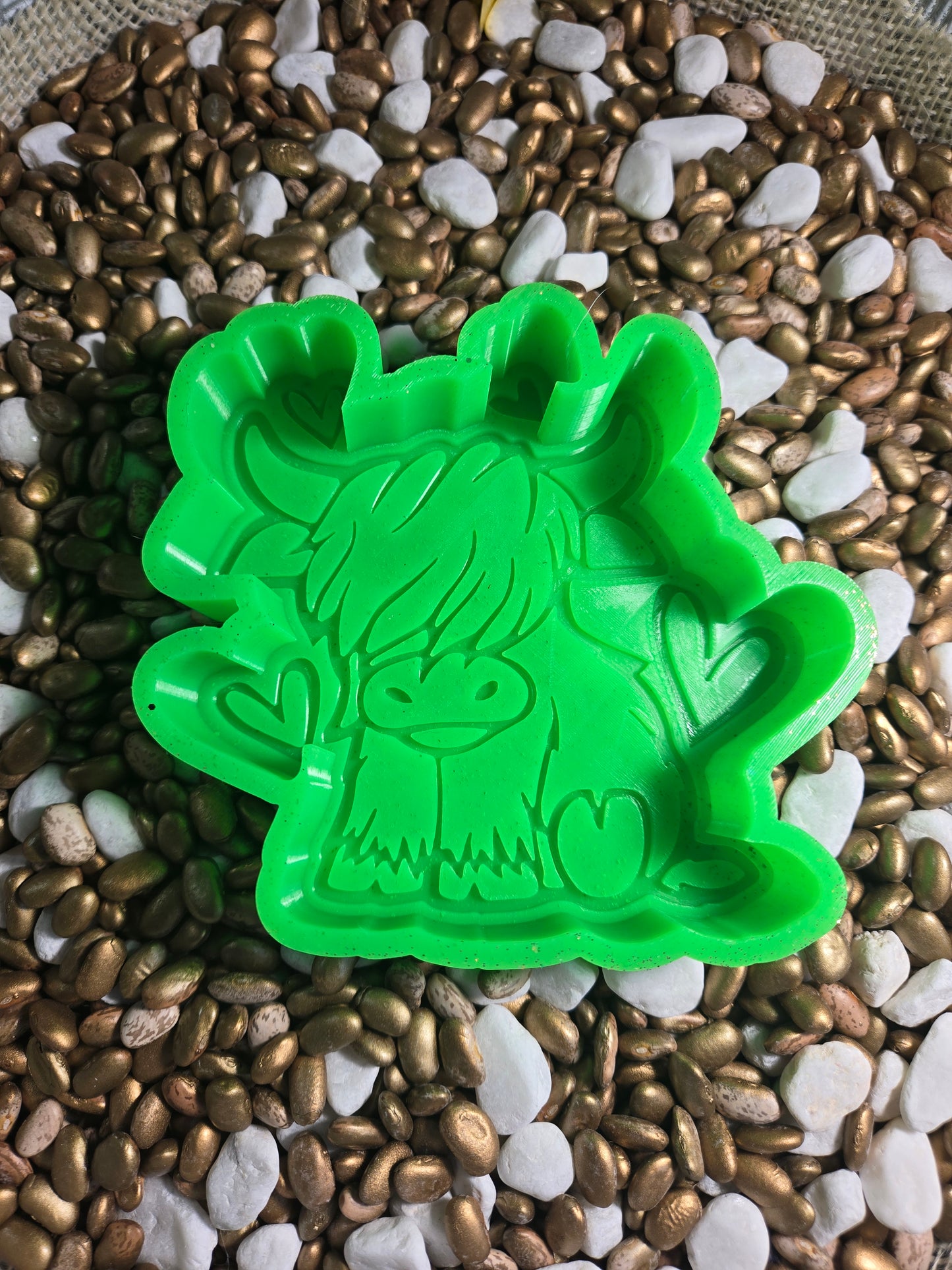 Cow heart freshie mold