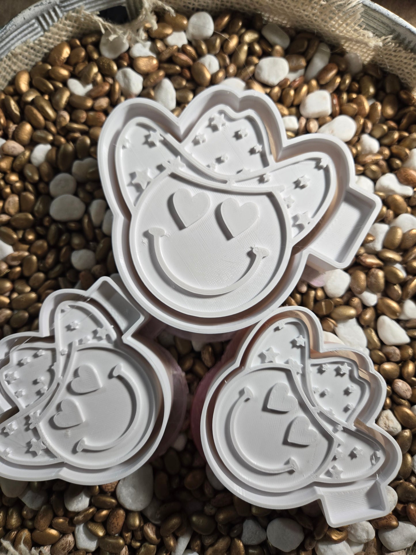 Hat Smiley Face Freshie Mold and Vent clips Molds