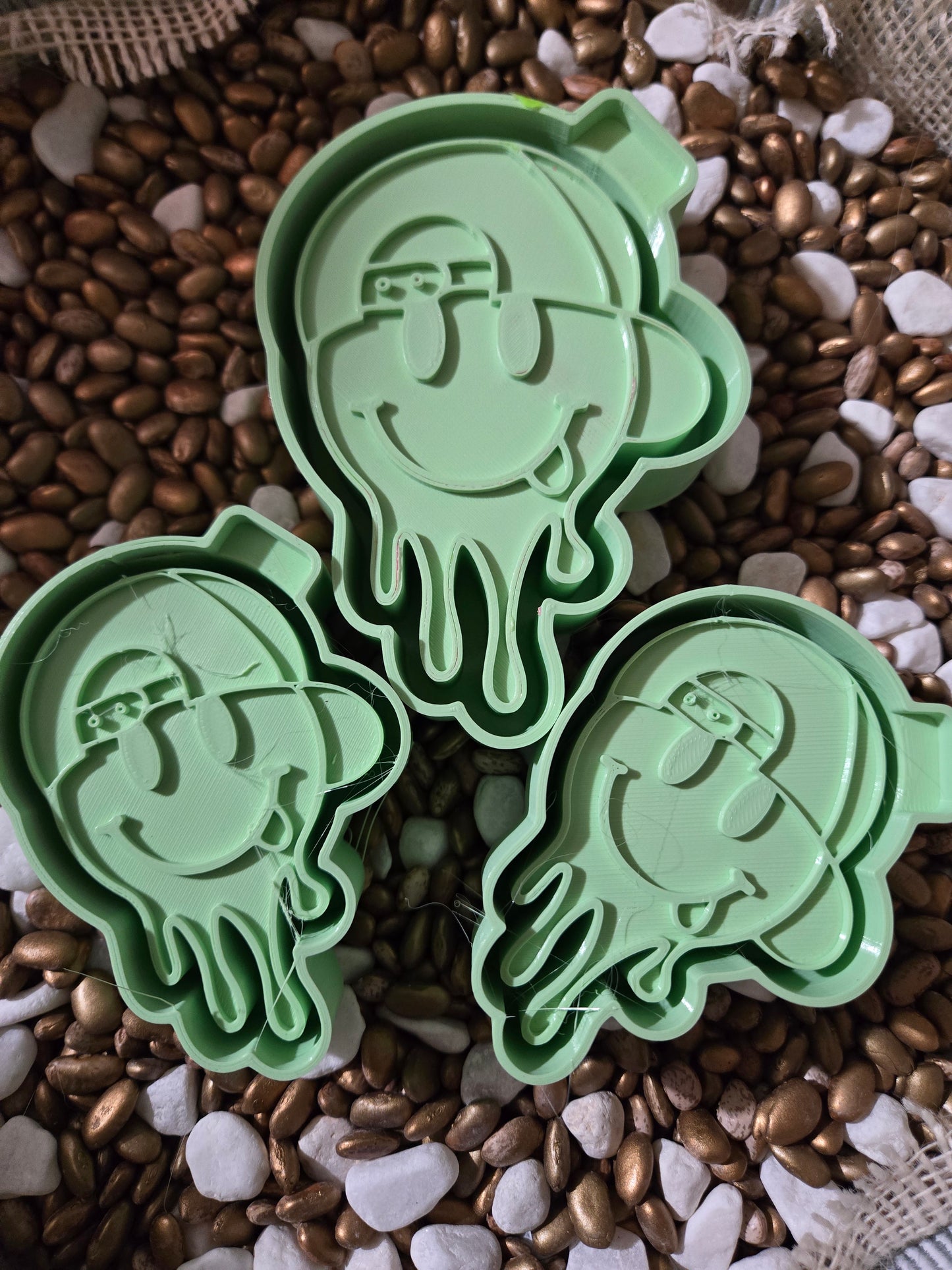 Baseball Hat Smiley Face Freshie Mold