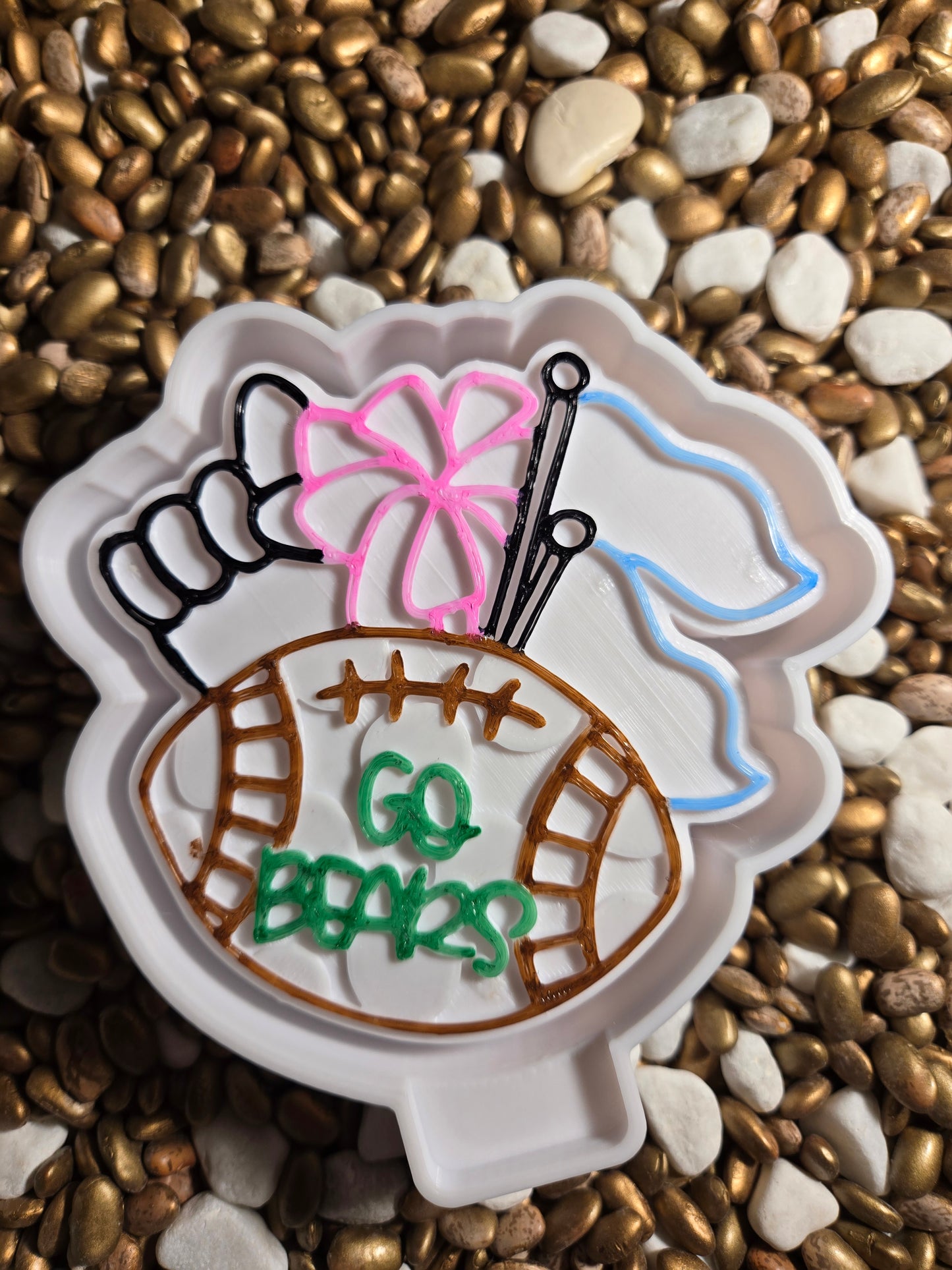 Go Bears Freshie Mold