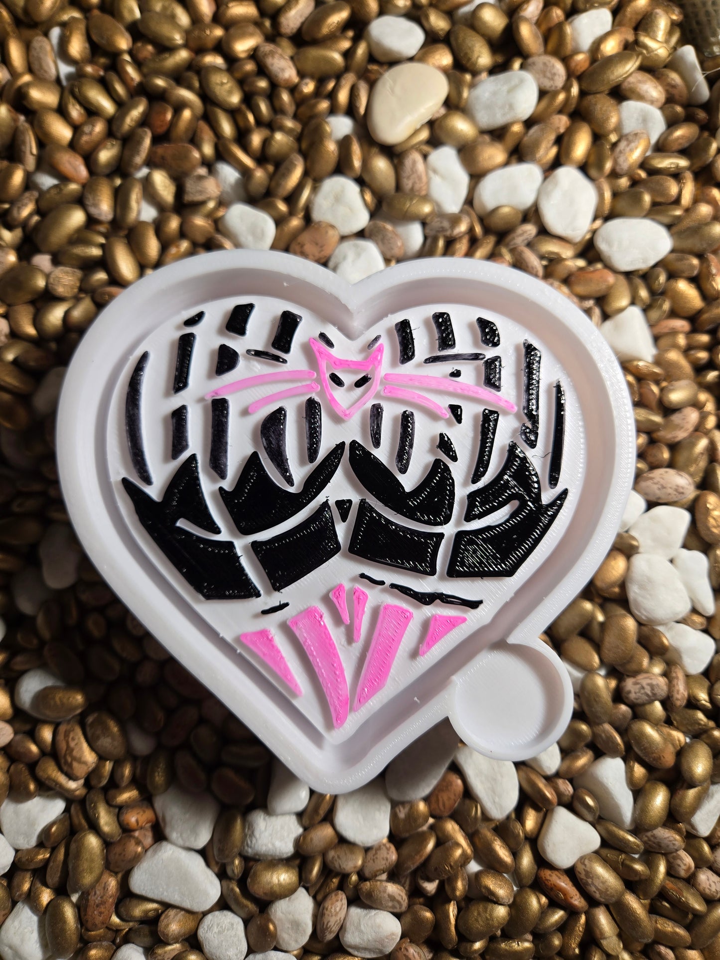 CatBooty Heart Freshie Mold