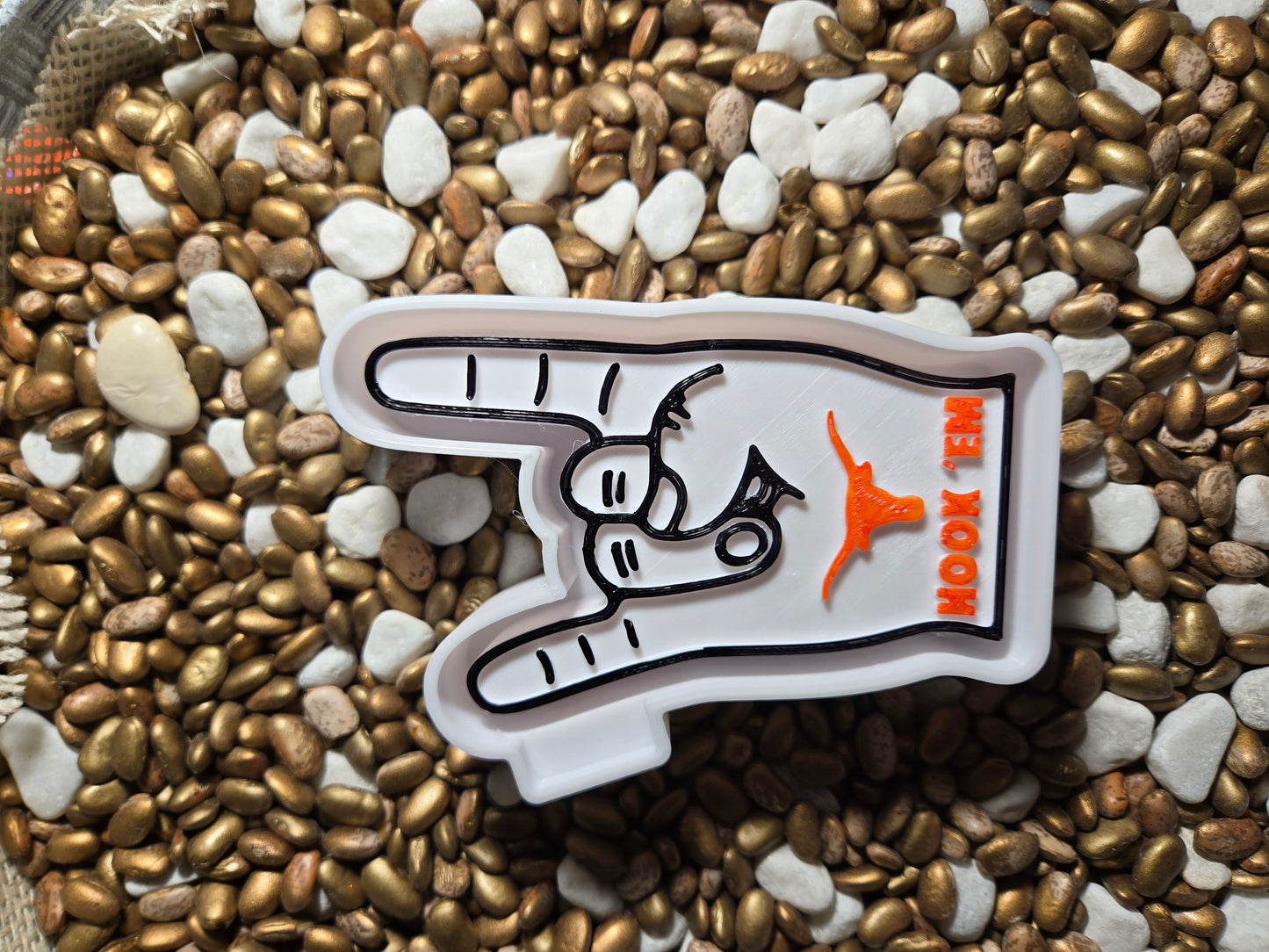 Hook'em Horns Freshie Mold