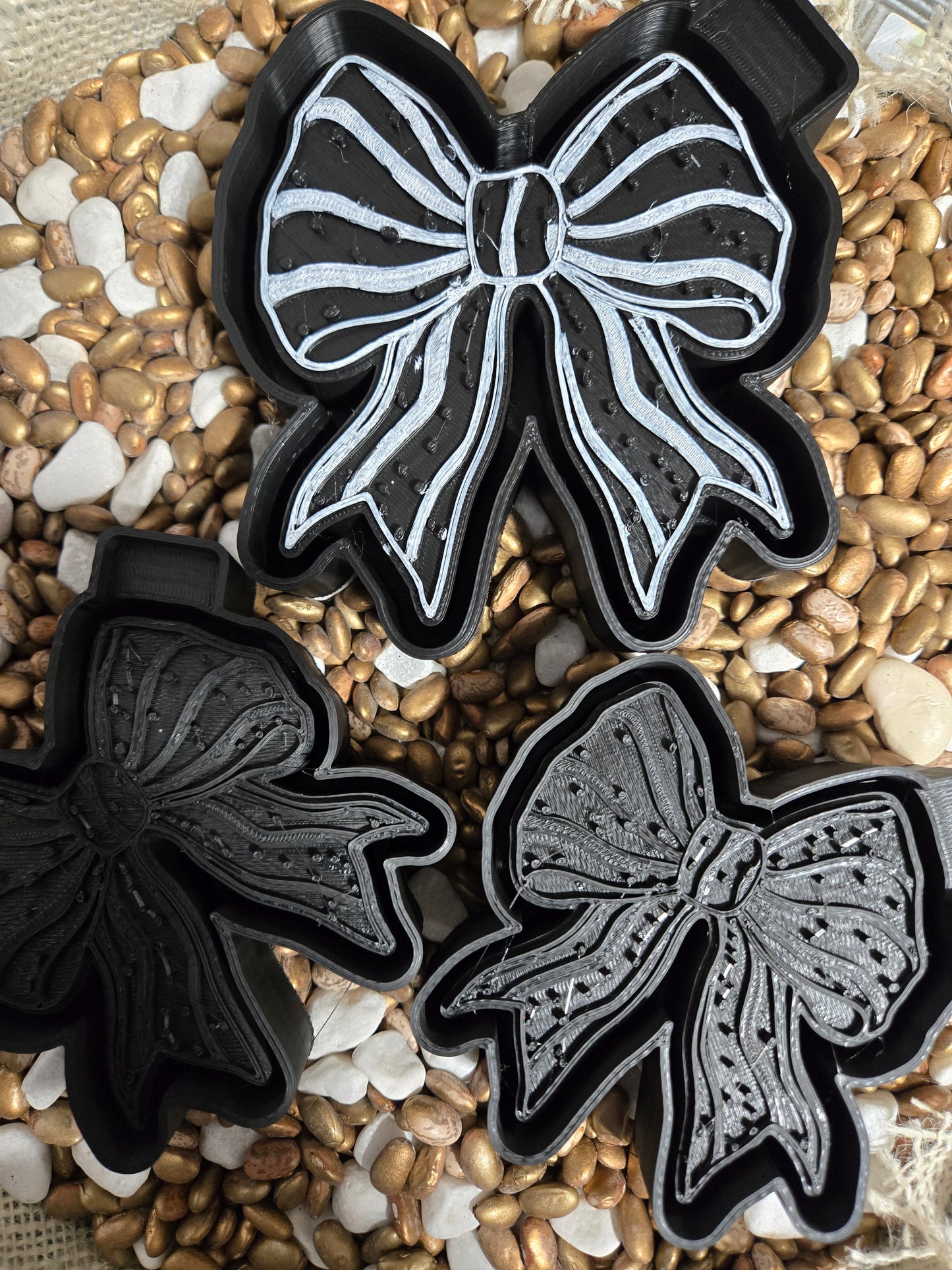 0805.Snack Cake Bow Freshie Mold and/or Vent Clip Molds