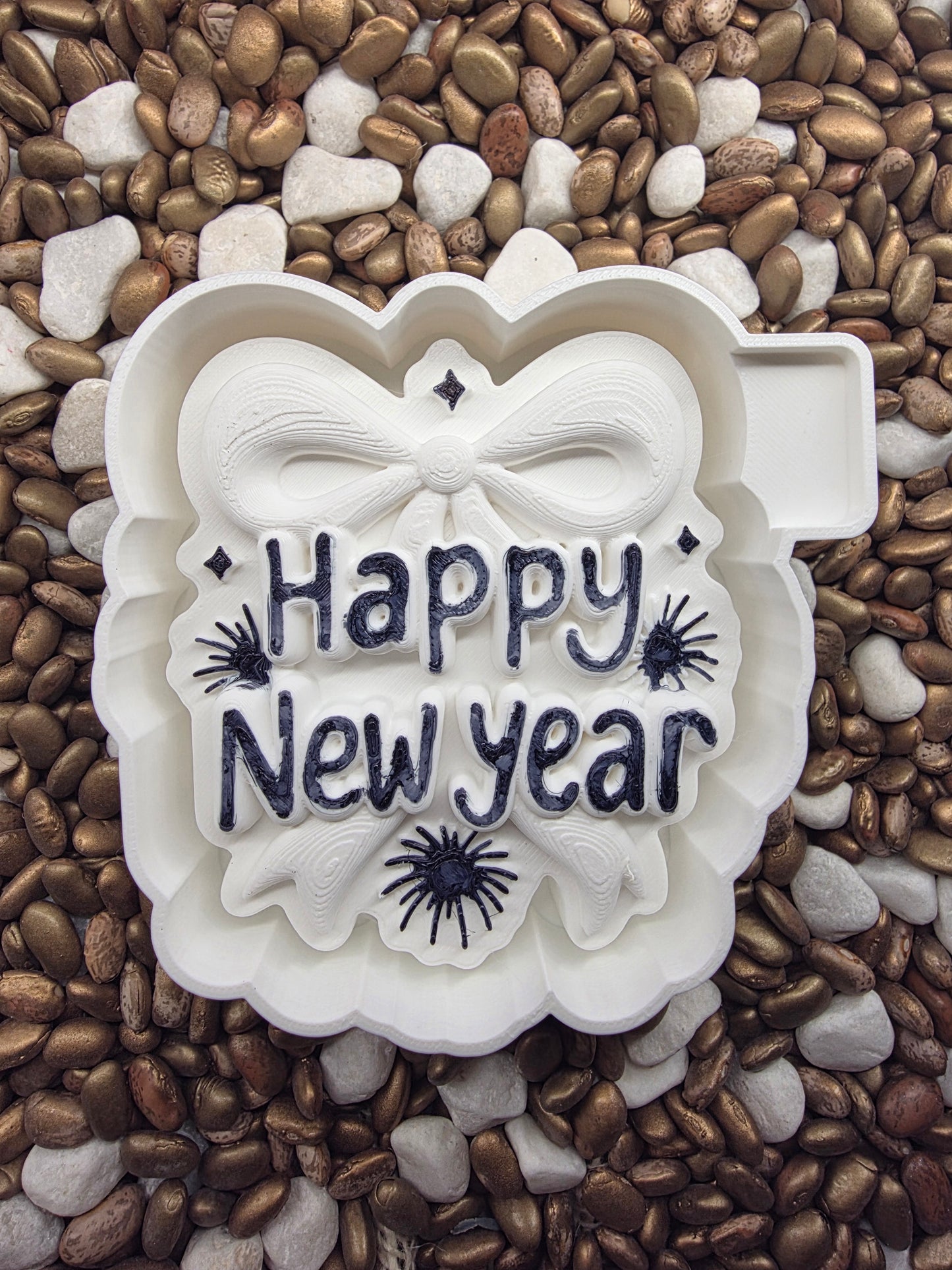 2211 – 3d New Years Freshie Mold | Silicone Mold for Freshies & Vent Clips