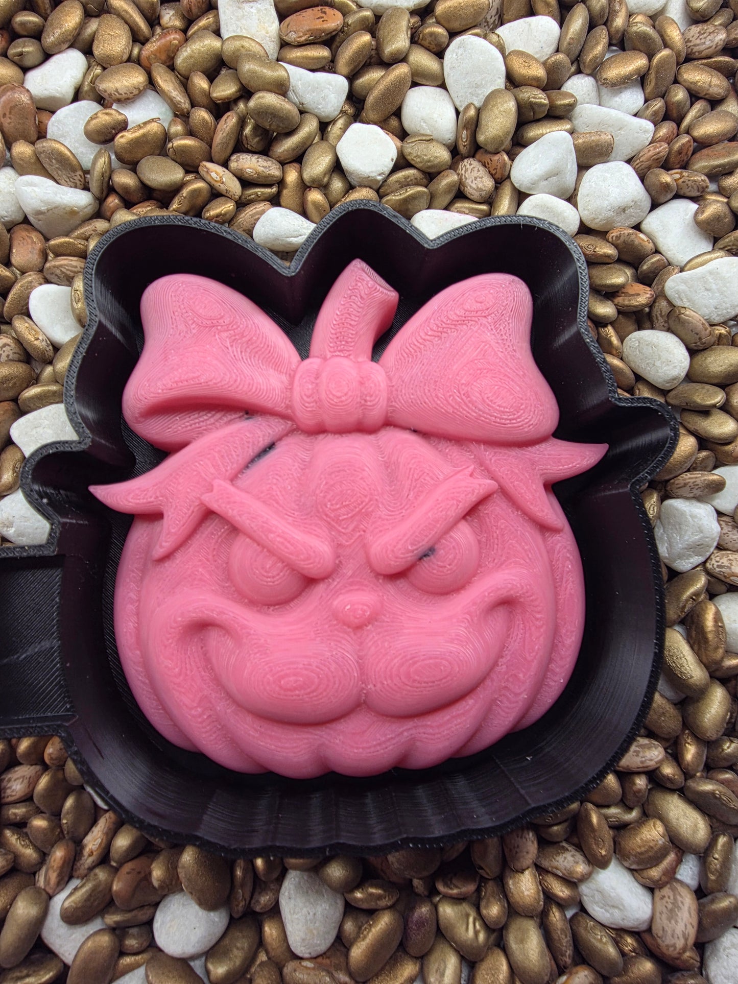 2833. 3d Angry Pumpkin Freshie Mold