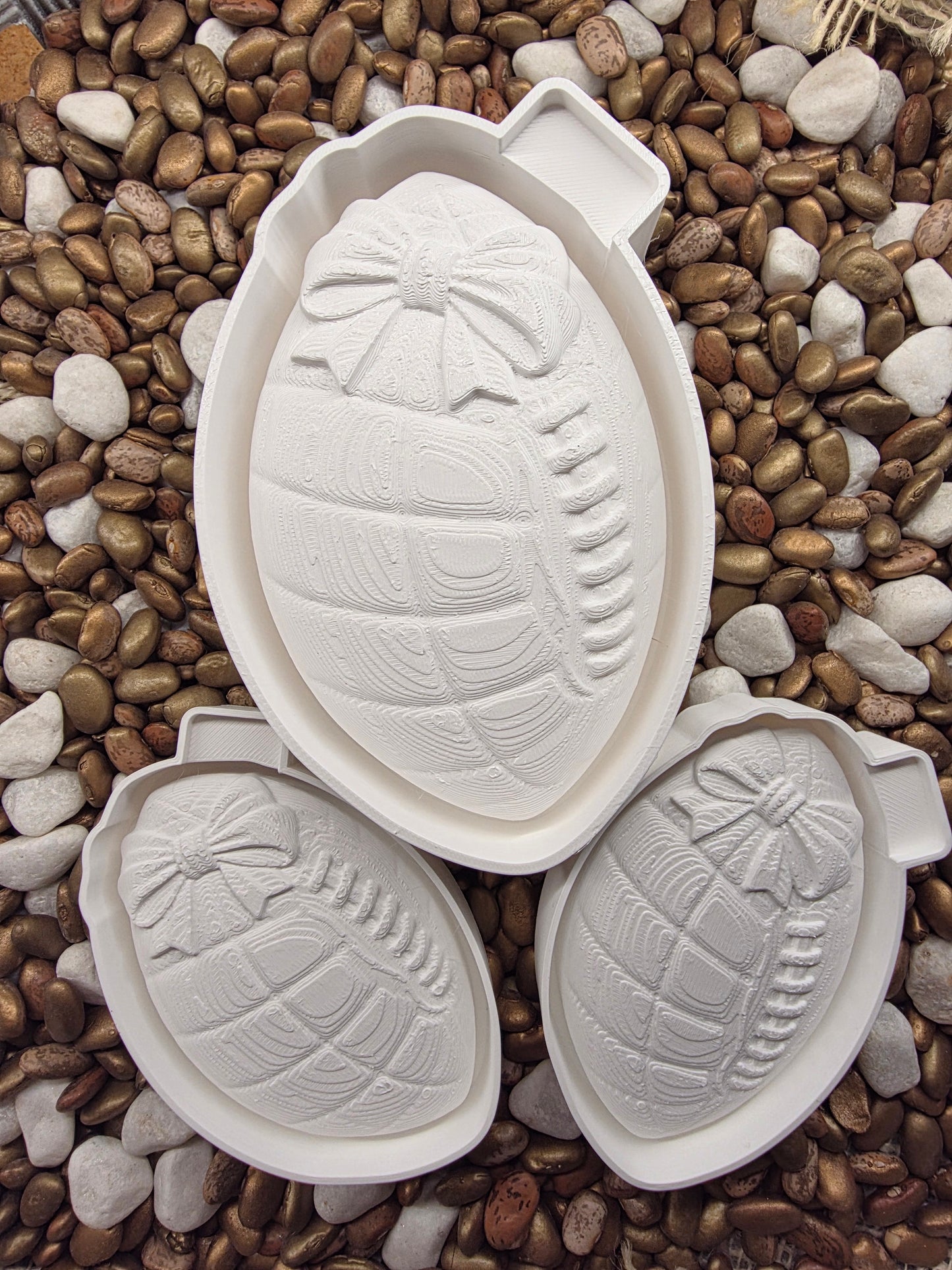 2703. 3d Football Freshie Mold/Vents