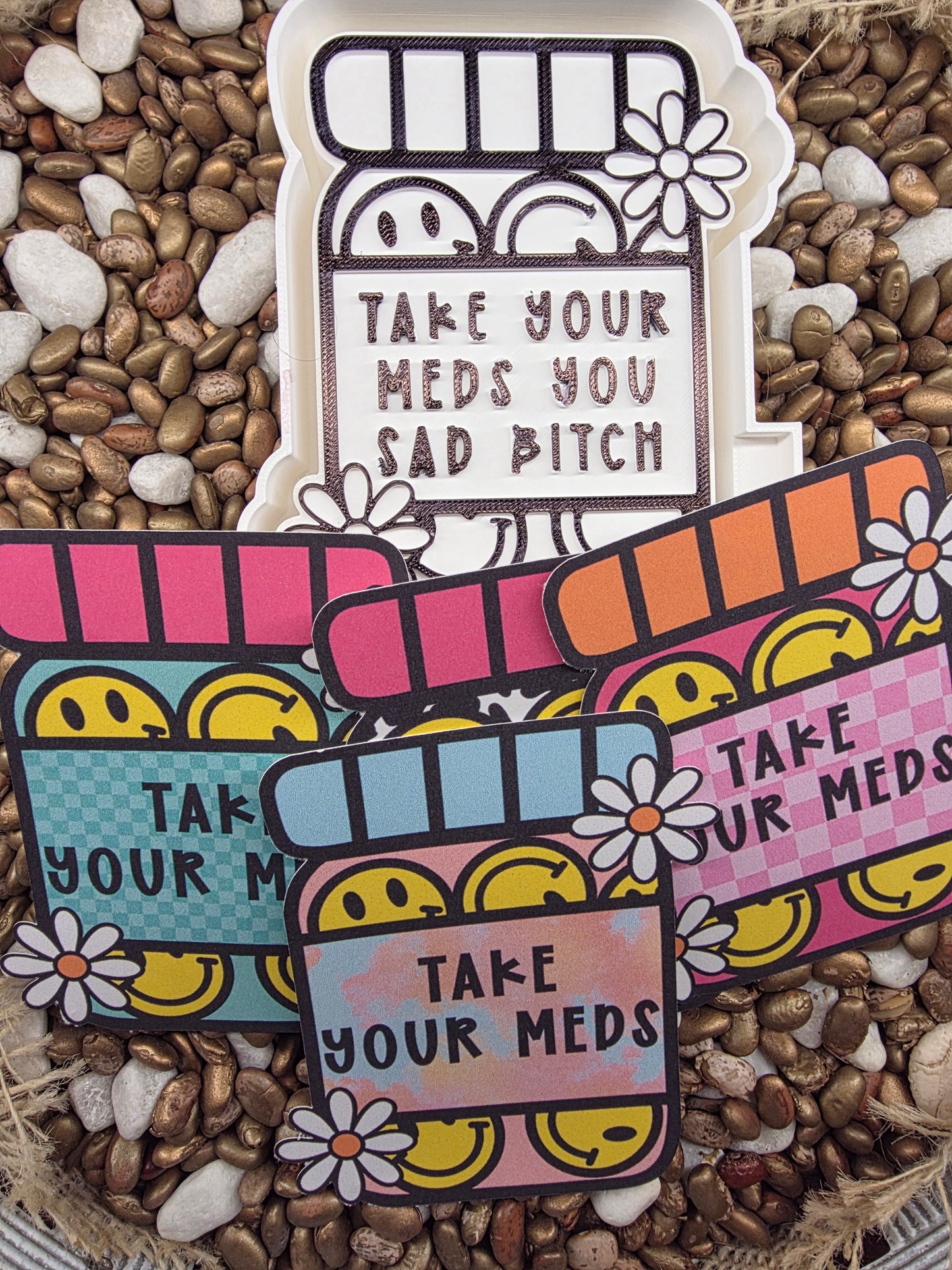 3042. Meds Card Stock Freshie Mold