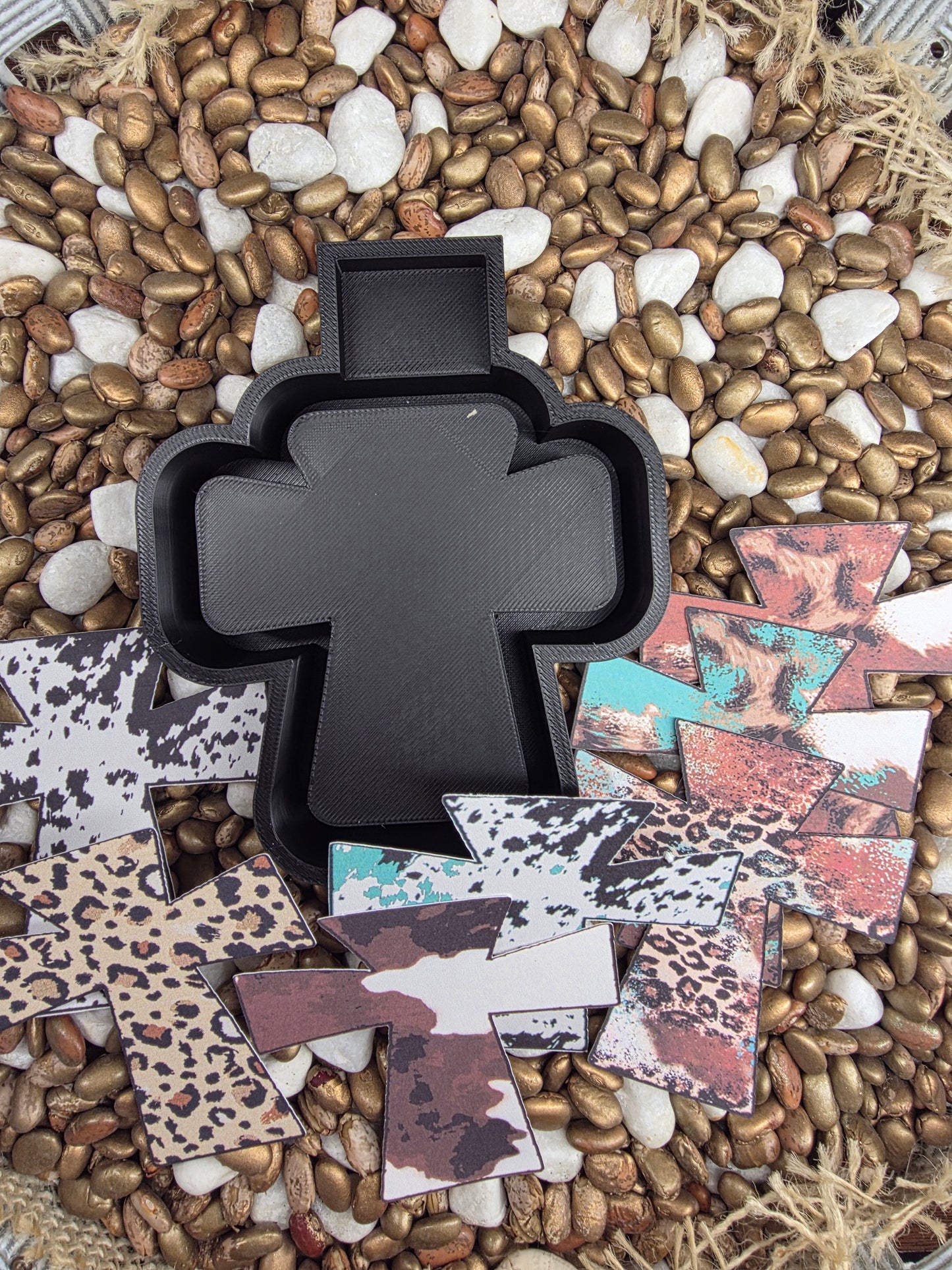 3046. Cross Stock Freshie Mold