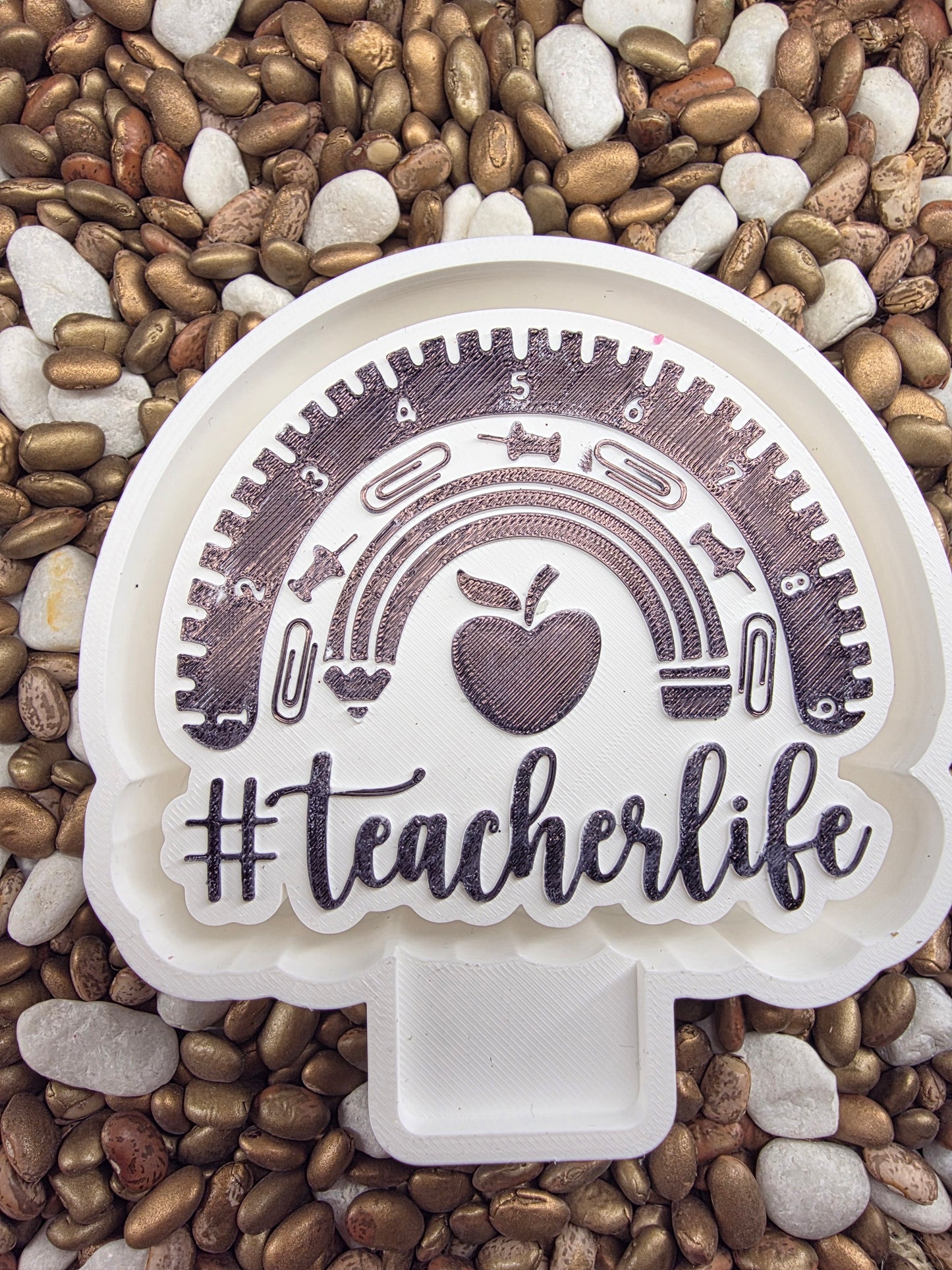 3223. Teacher Life Freshie Mold| | Silicone Mold for Freshies