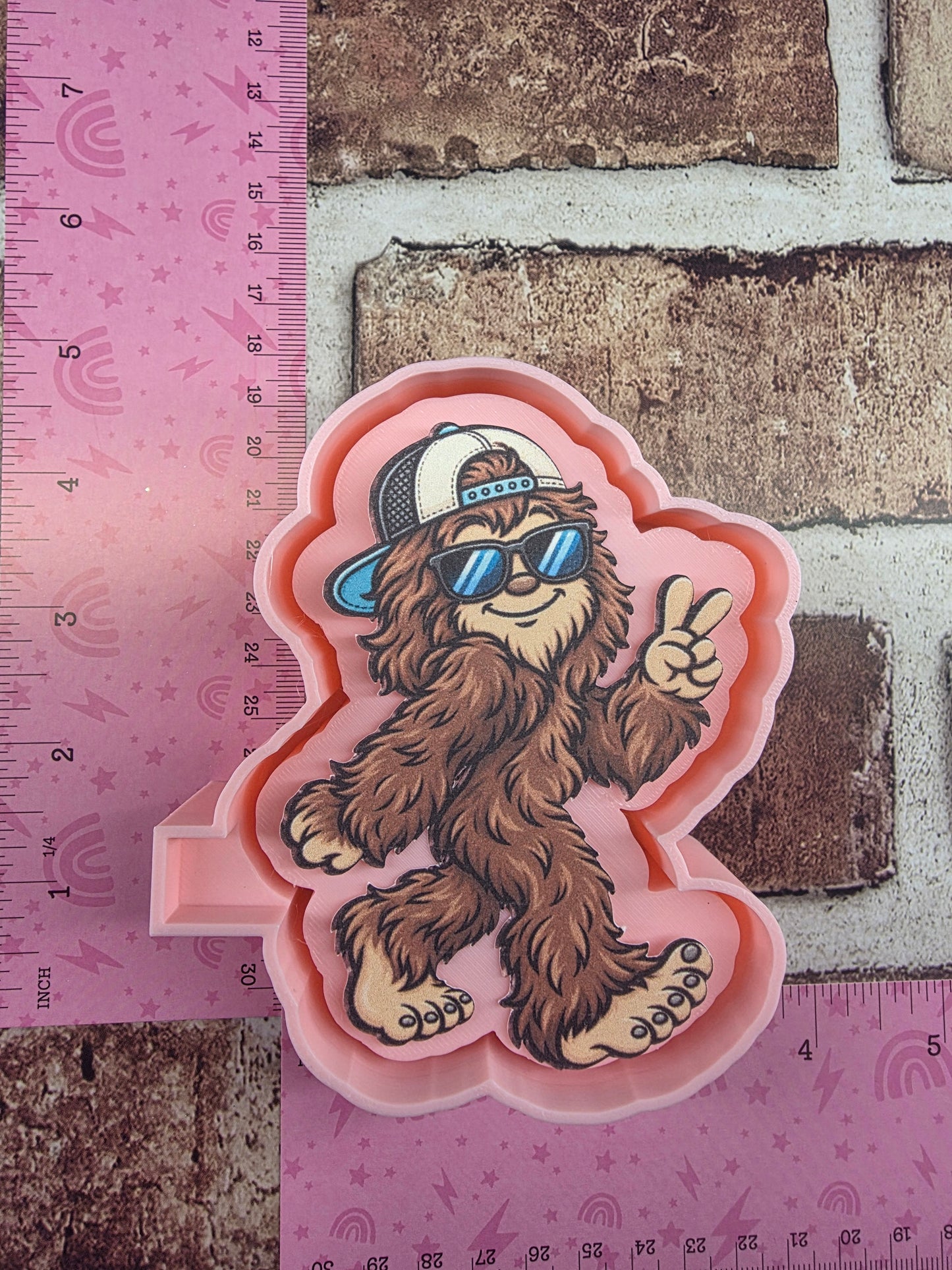 3531. Big Foot Cardstock Freshie Mold | | Silicone Mold for Freshies
