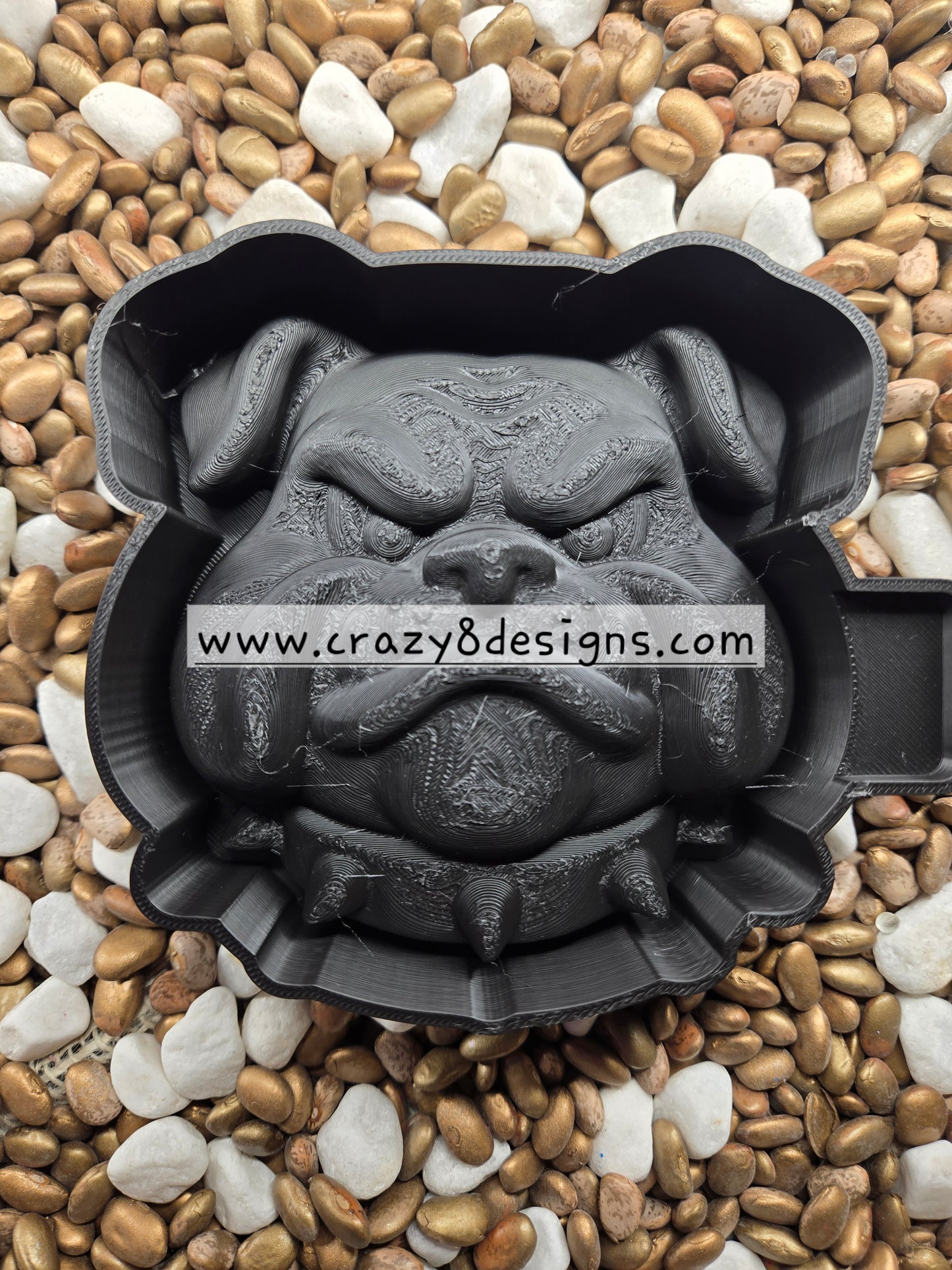 3D Bull Dogs Freshie Mold
