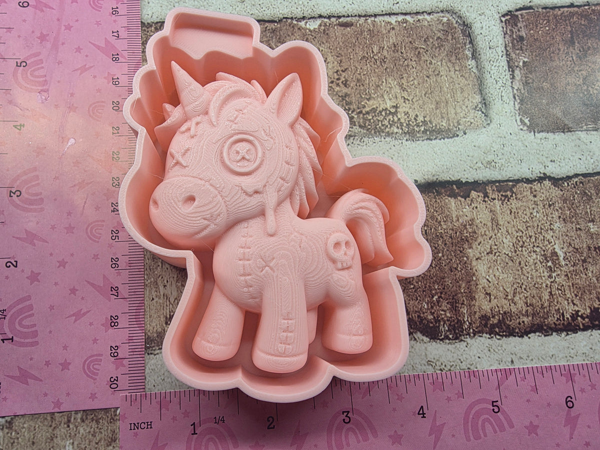 3D Patchwork Unicorn Freshie Mold