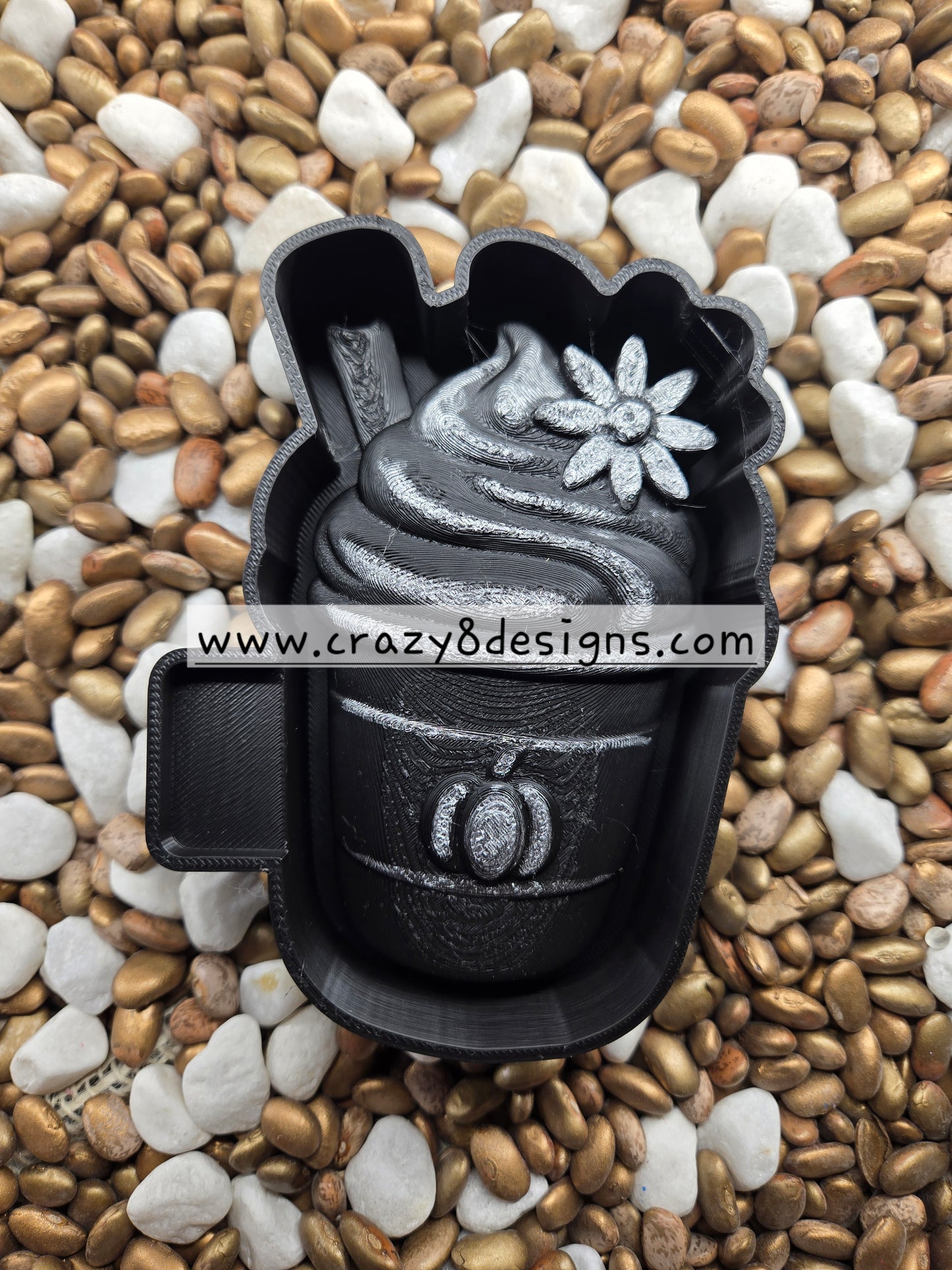 3D Pumpkin Spice Coffee Freshie Mold