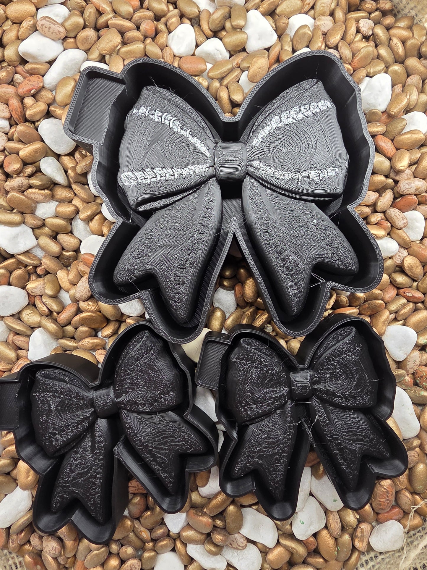 3d Base ball Bow Freshie Mold/Vents