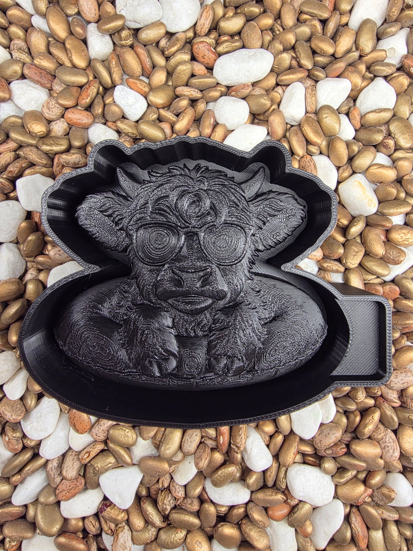 3d Cow Sun Glasses Freshie Mold
