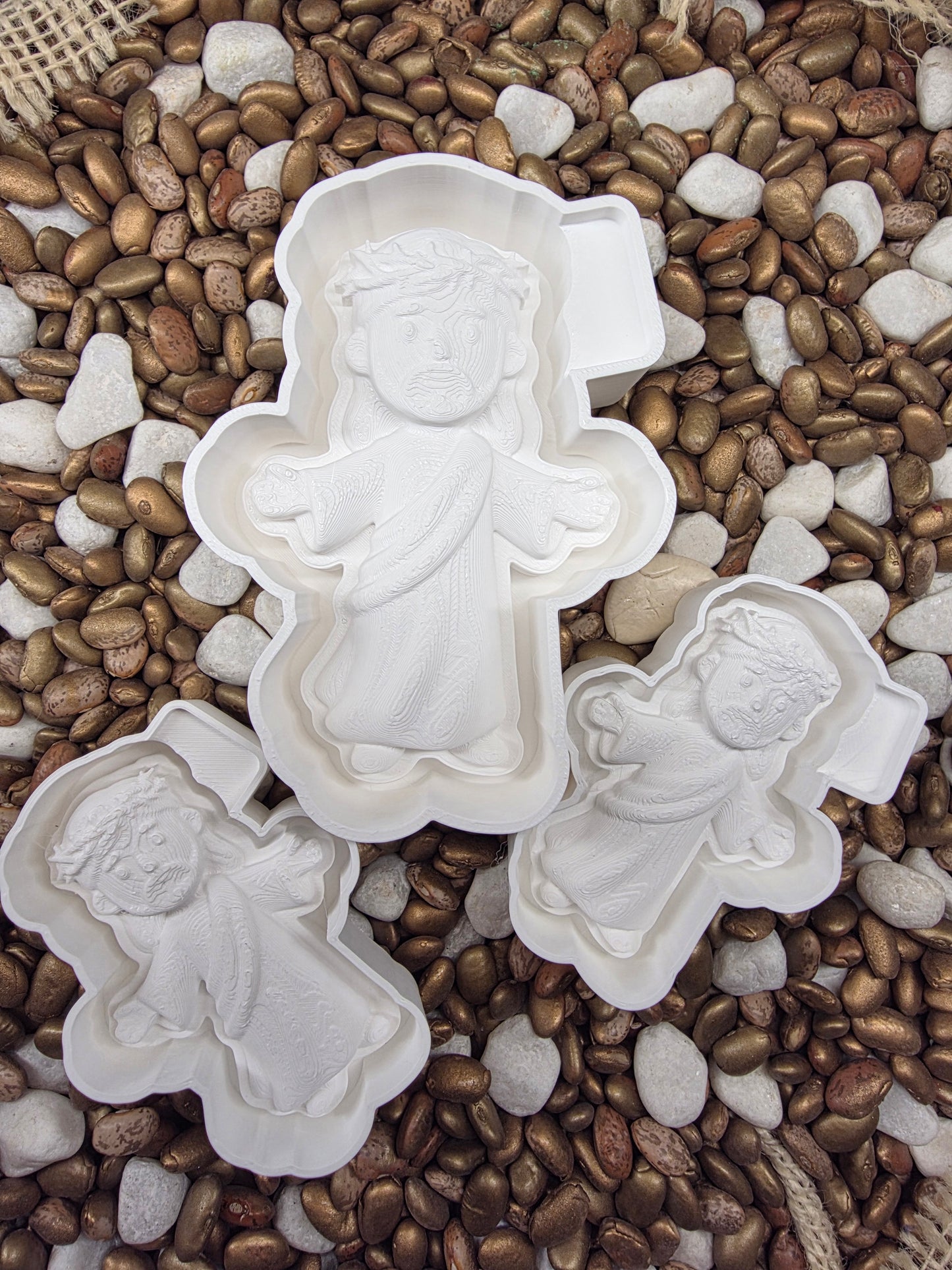 3d Jesus Freshie Mold/Vents