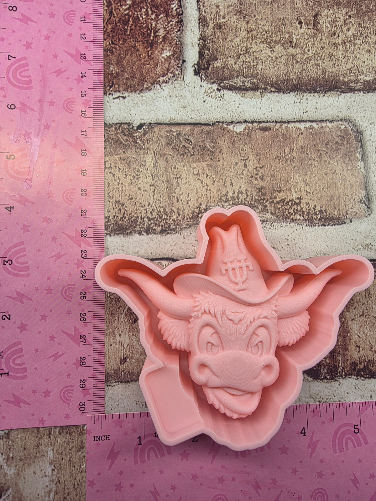 3d Texas Longhorn Freshie Mold