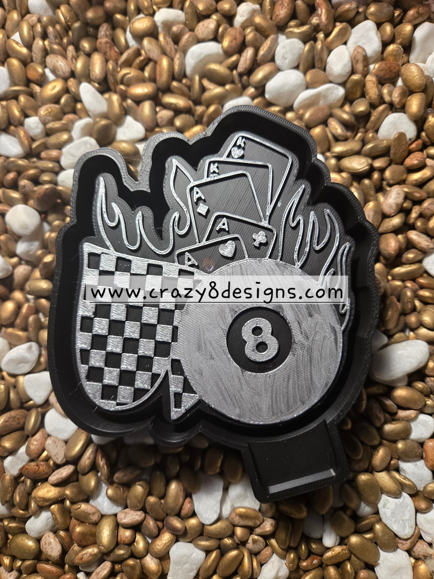8 Ball Spade Freshie Mold