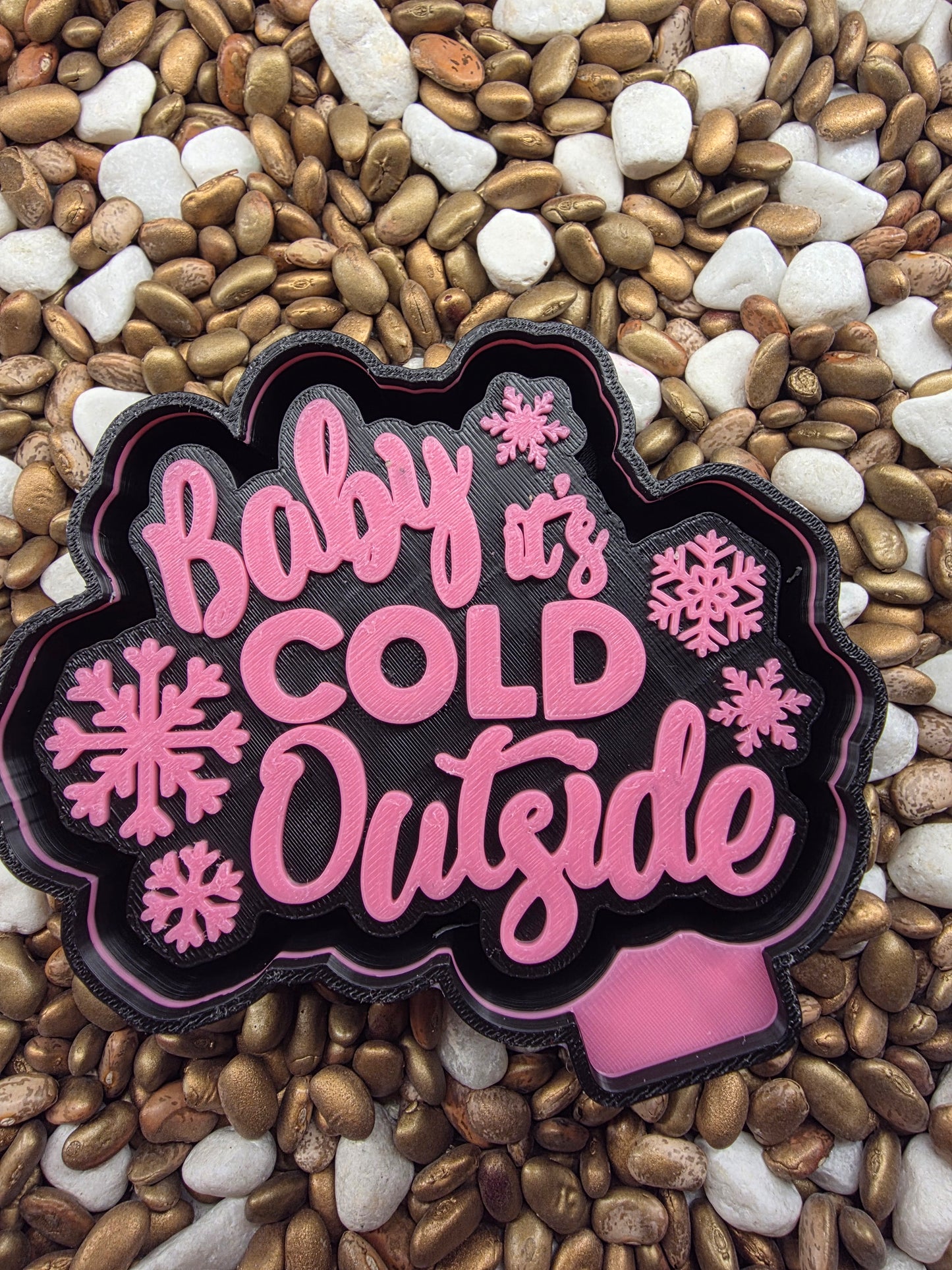 Baby its cold outside Freshie Mold