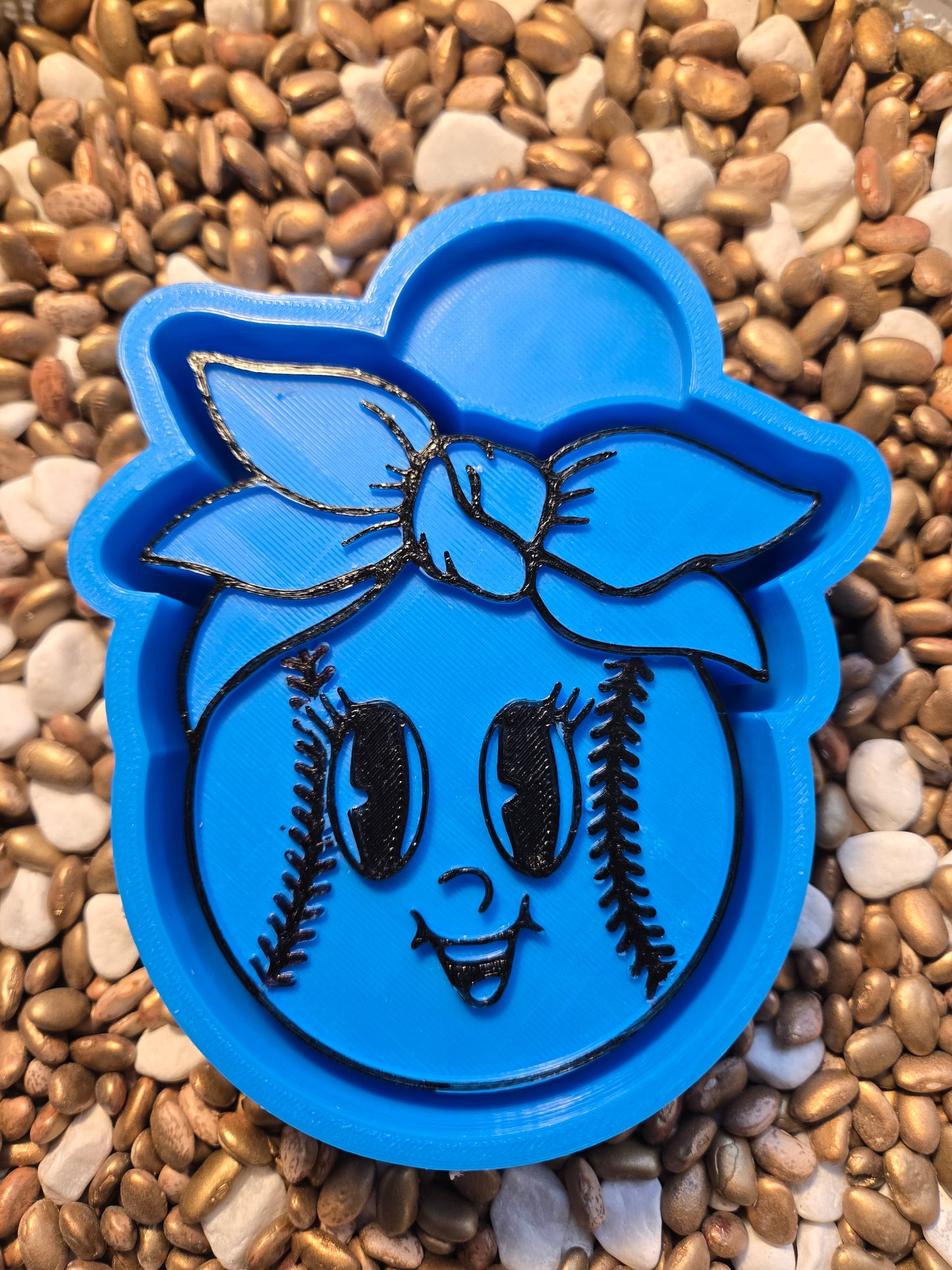 Baseball Bow Freshie Mold