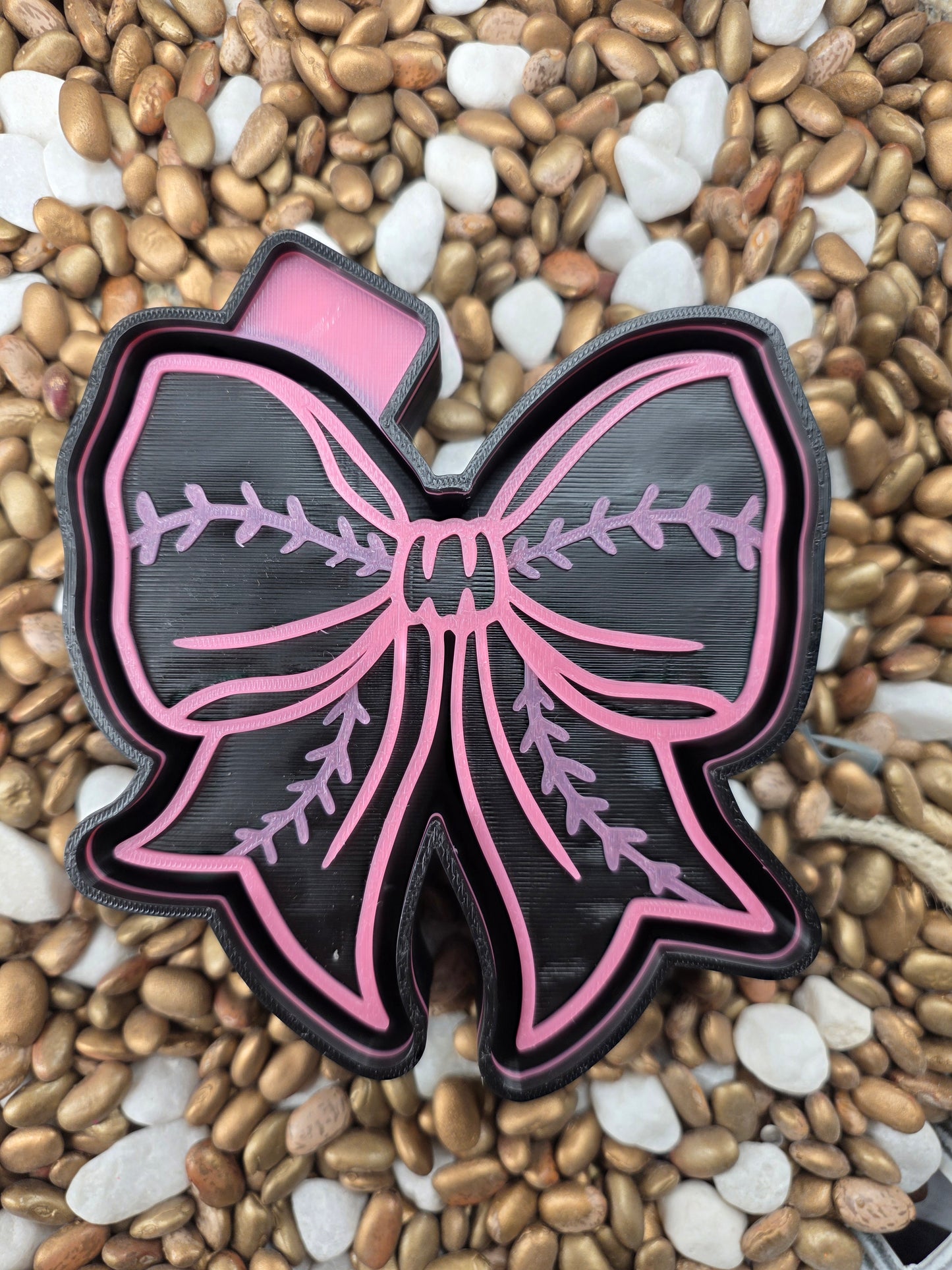 Baseball Bow Freshie Mold