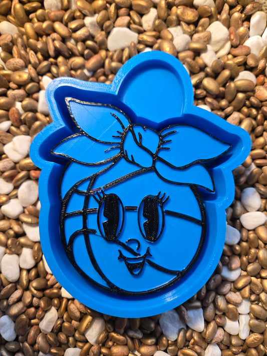 Basketball  Bow Freshie Mold