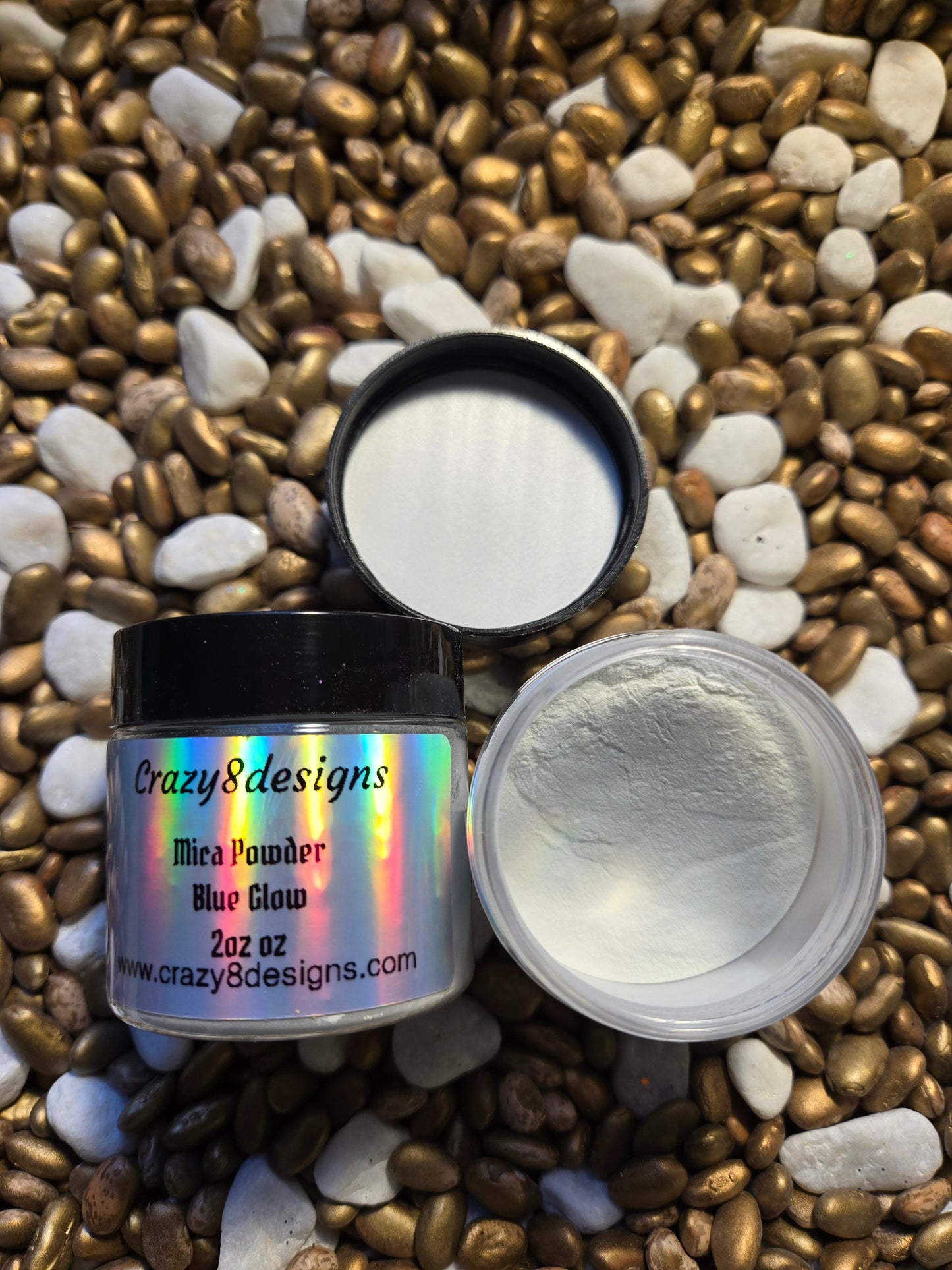 Blue Glow Mica Powder