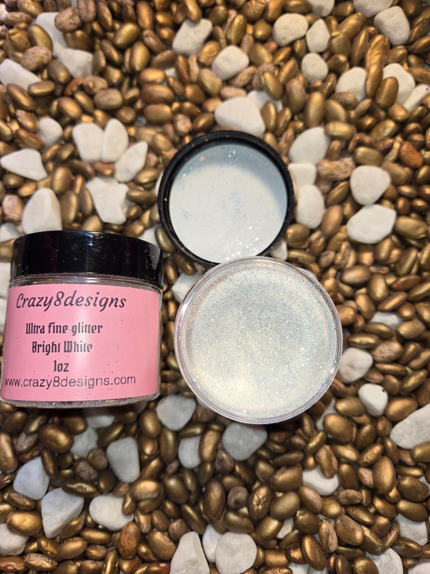 Bright White Ultra Fine Glitter