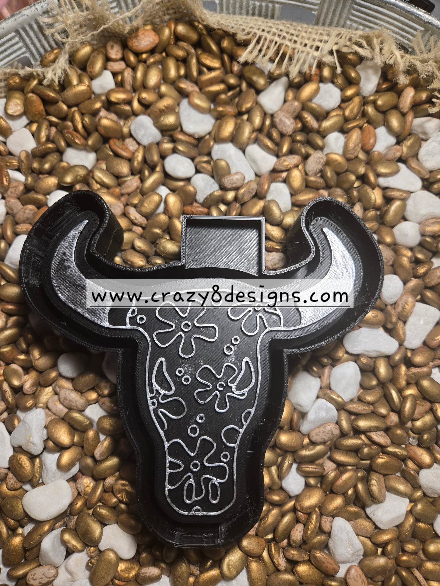 Bull Flower Freshie Mold