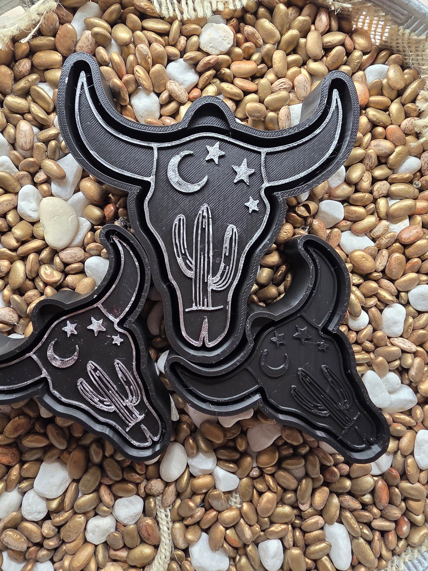 Bull Moon Cactus Freshie Mold/Vent Clips