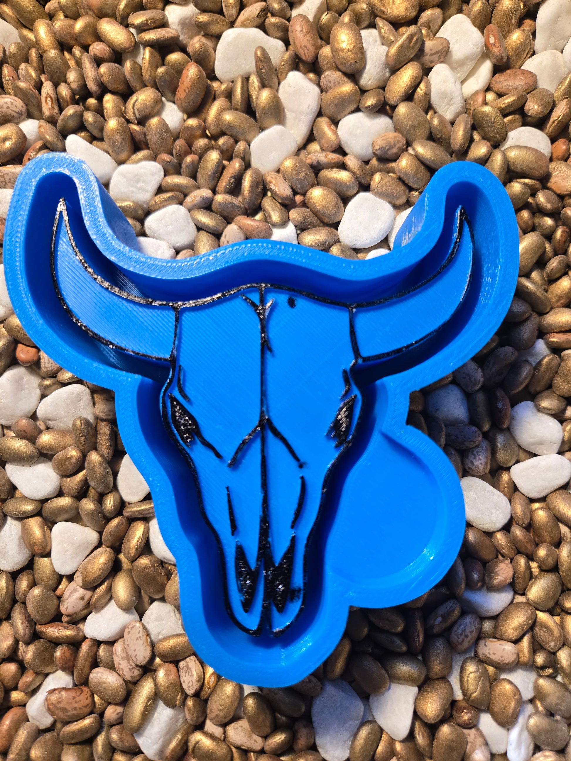 Bull Skull 2 Freshie Mold