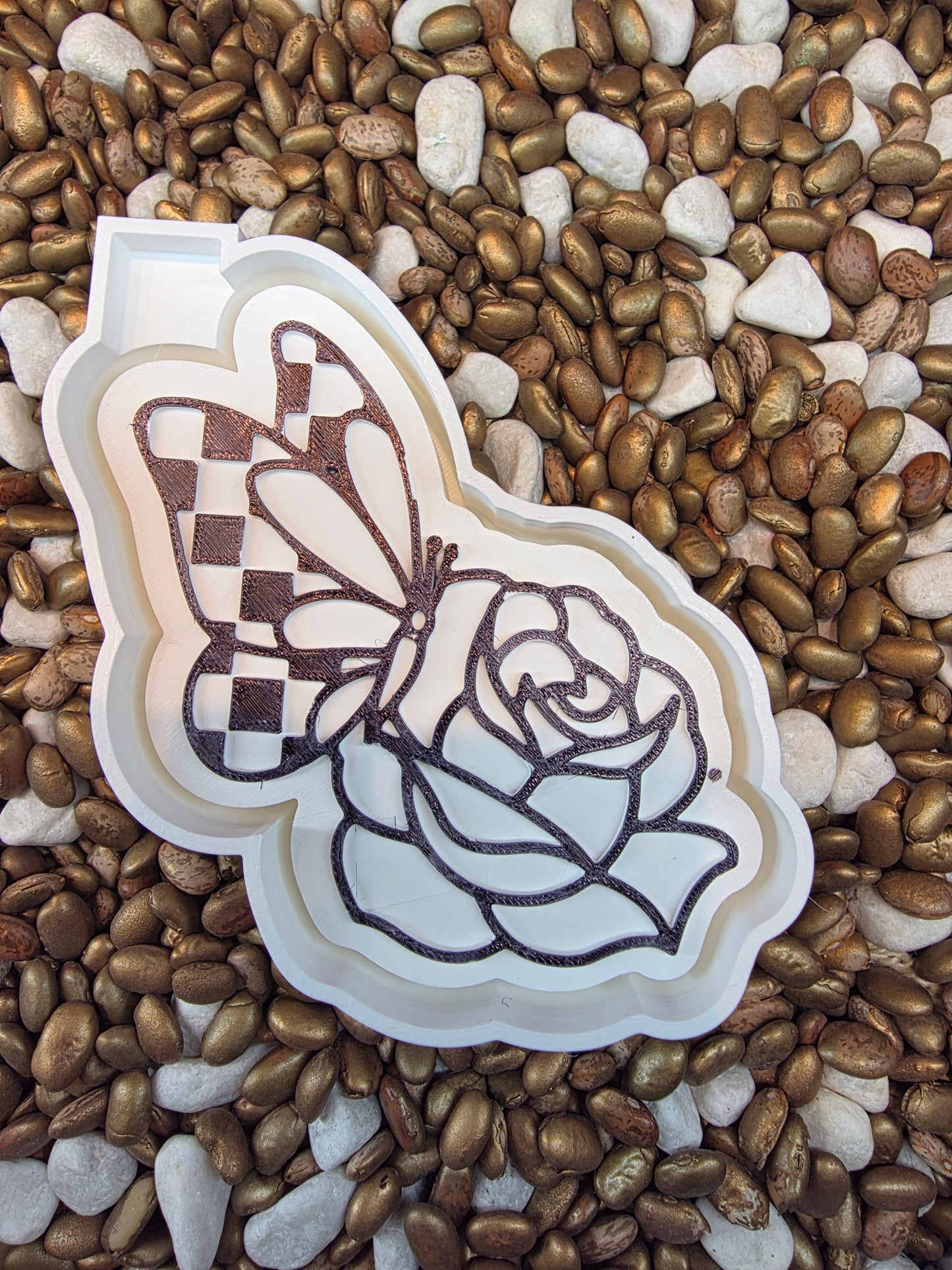 Butterfly Rose Freshie Mold