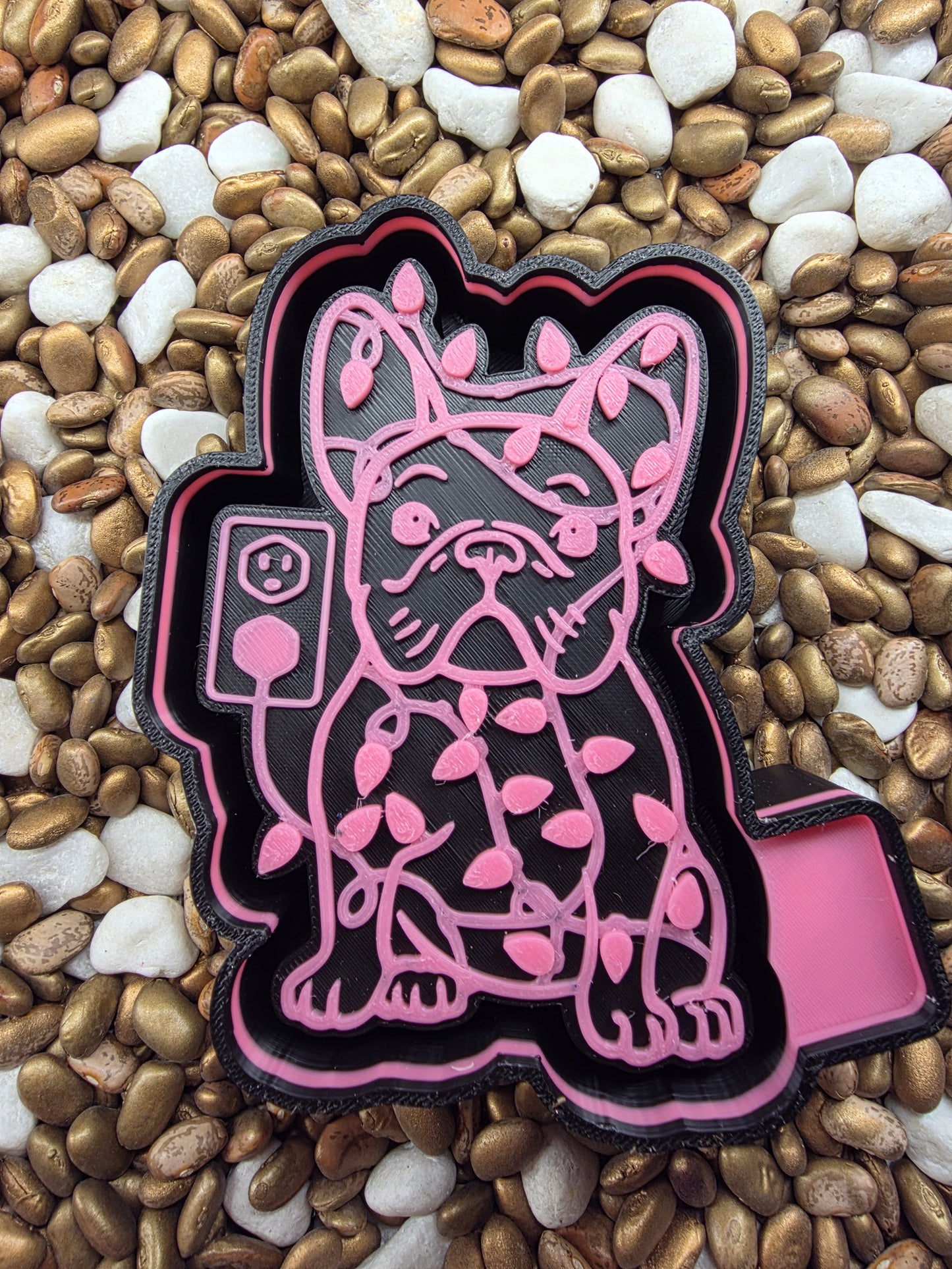 Christmas Lights Dog Freshie Mold