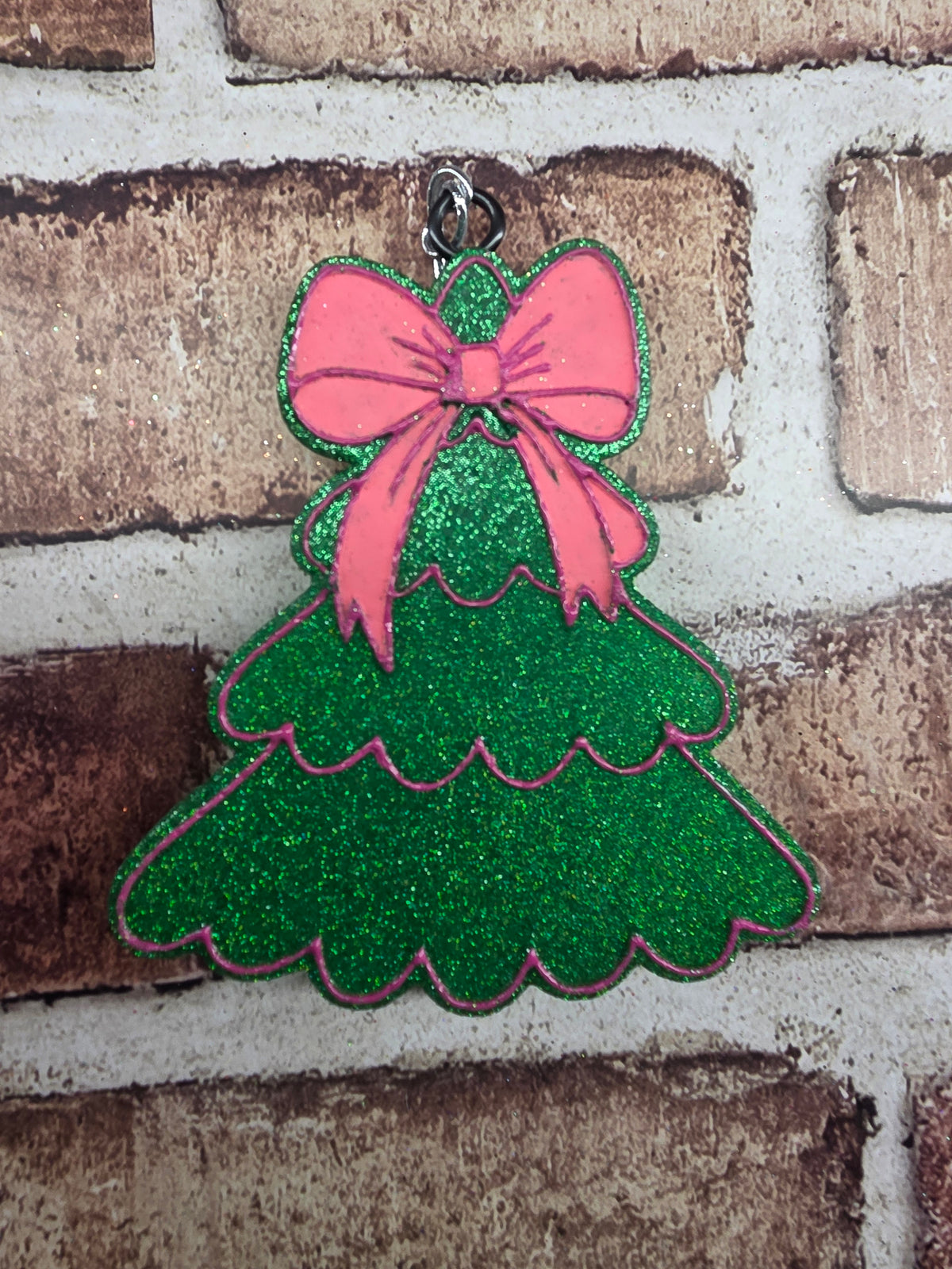 Christmas Tree with Bow Freshie