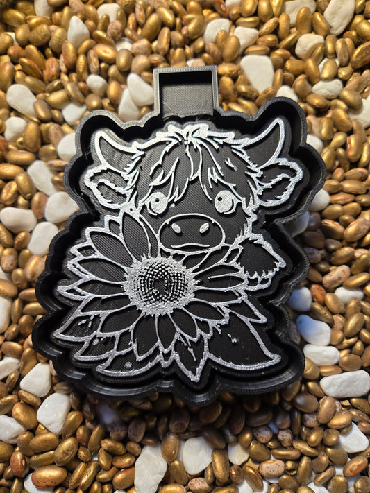 Cow Sunflower Freshie Mold