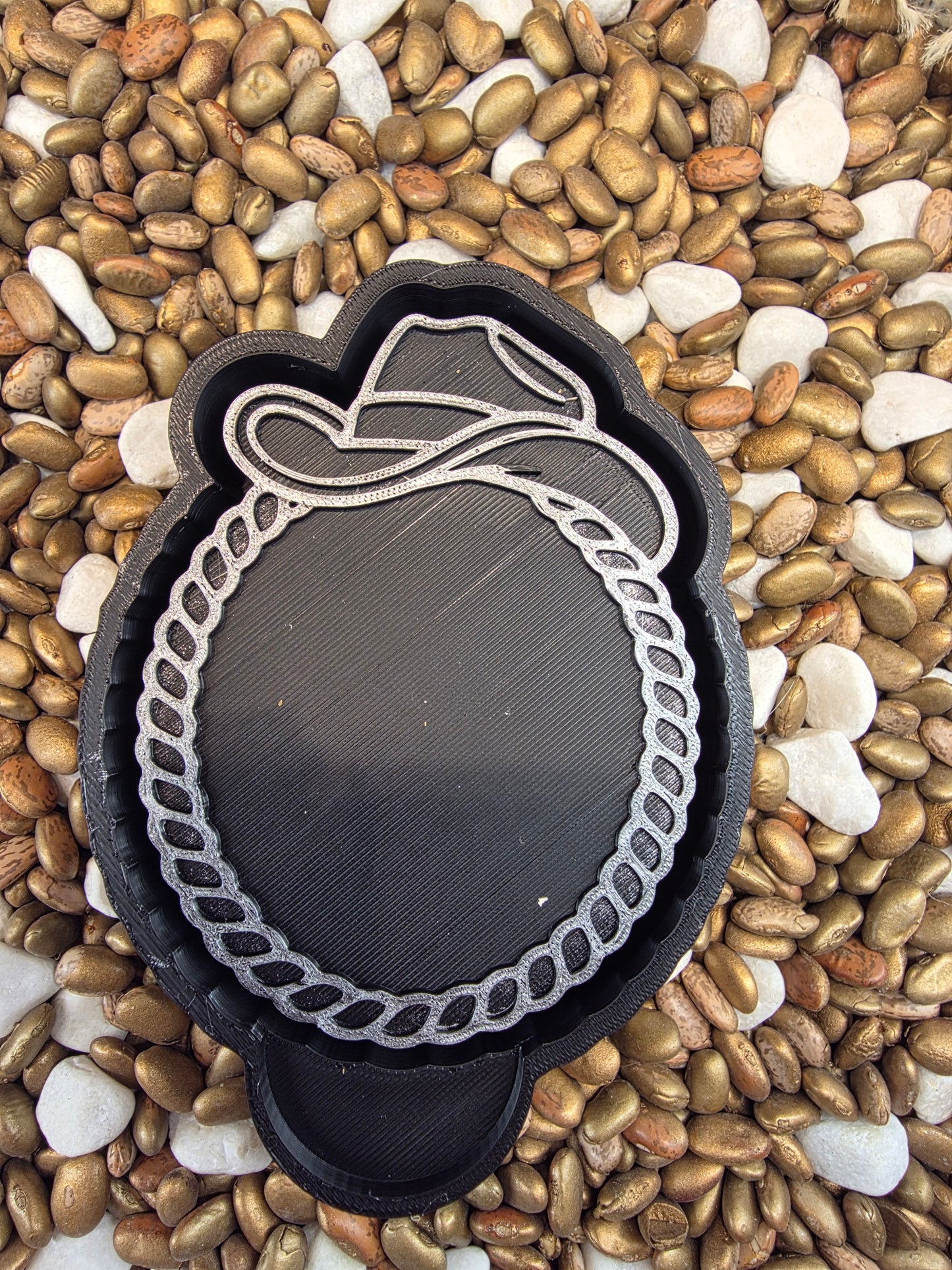 Cowboy Hat Frame Freshie Mold