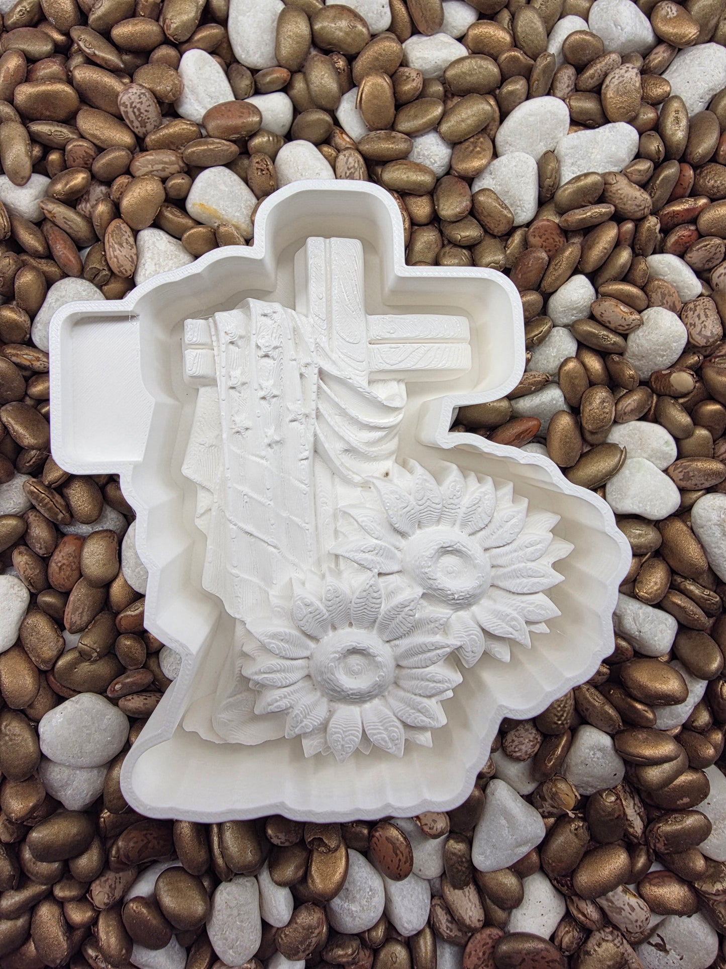 Cross Flower 3d Piece