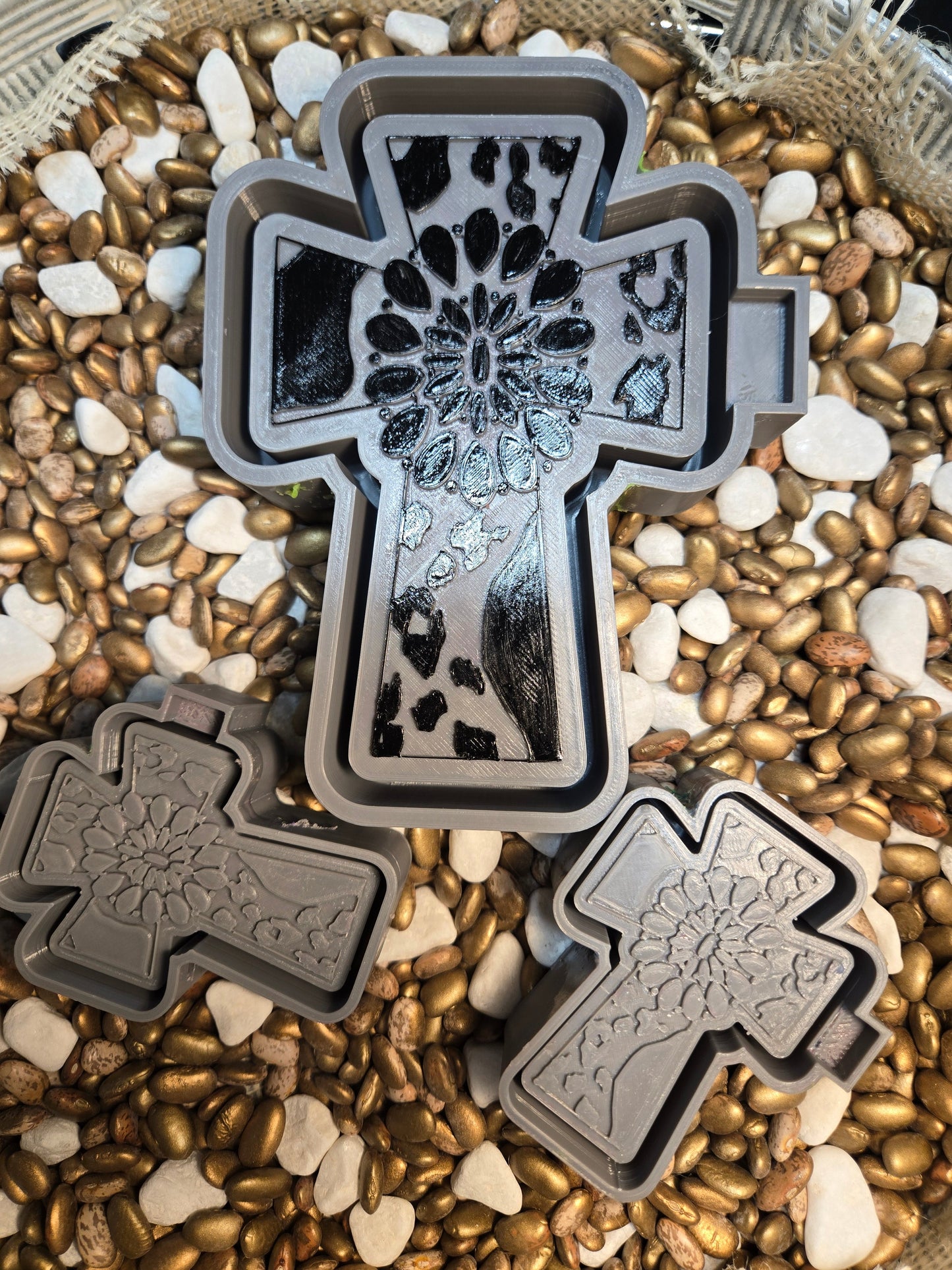 Cross vent clip and freshie set Freshie Mold