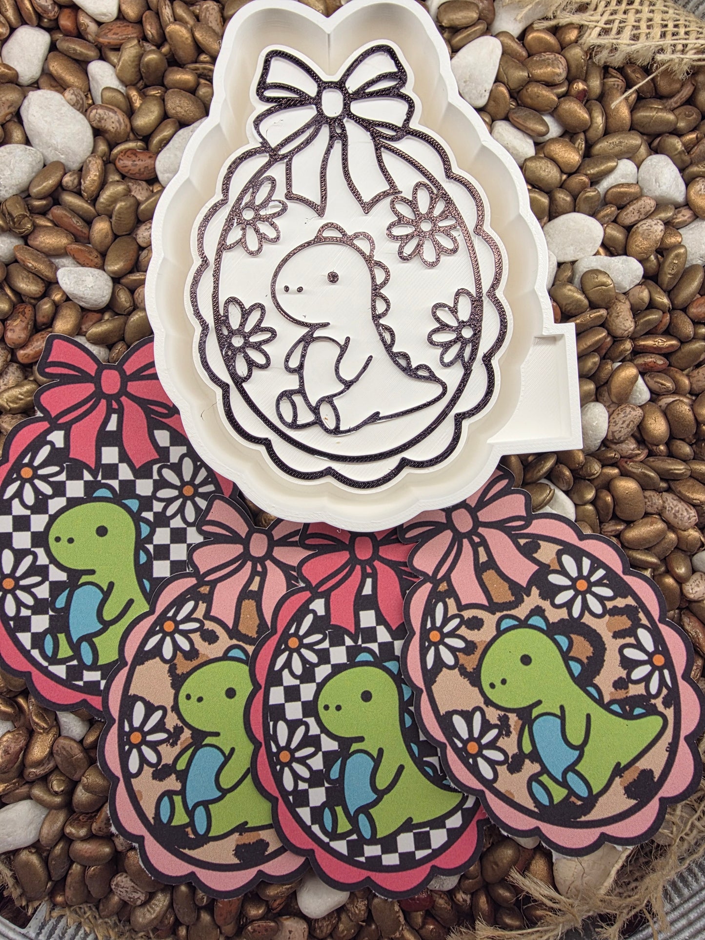 Dino Card Stock Freshie Mold