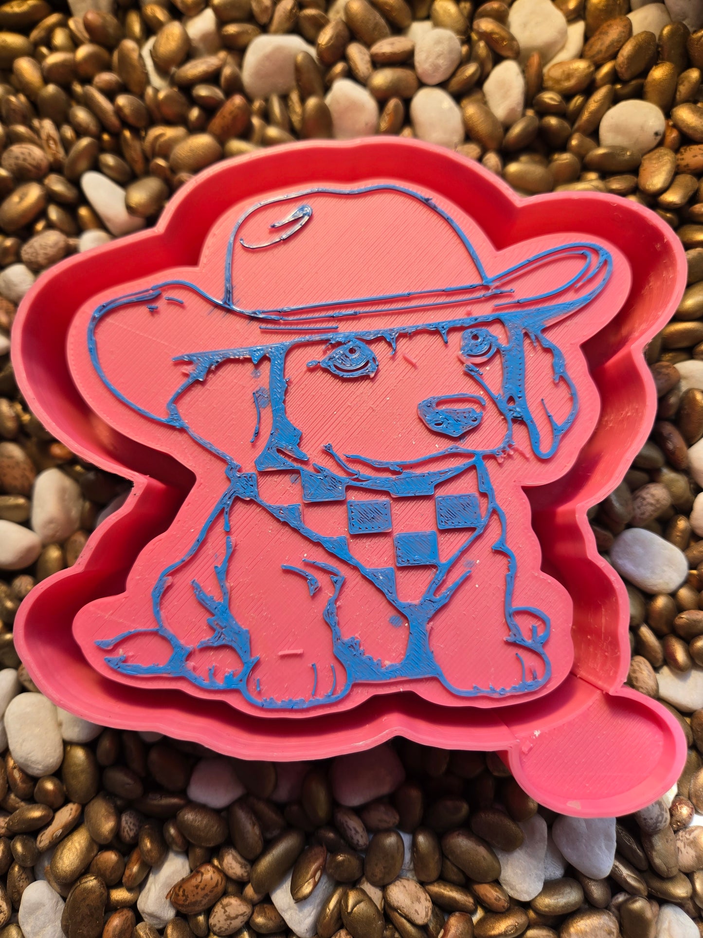 Dog in Hat Freshie Mold