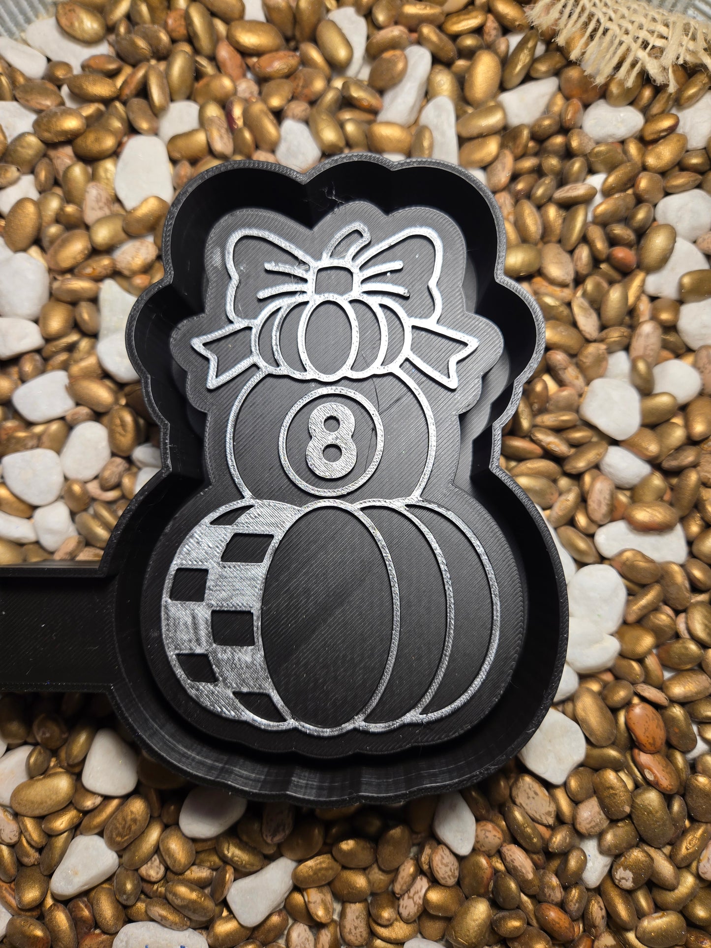 Eight Ball Pumpkin Freshie Mold