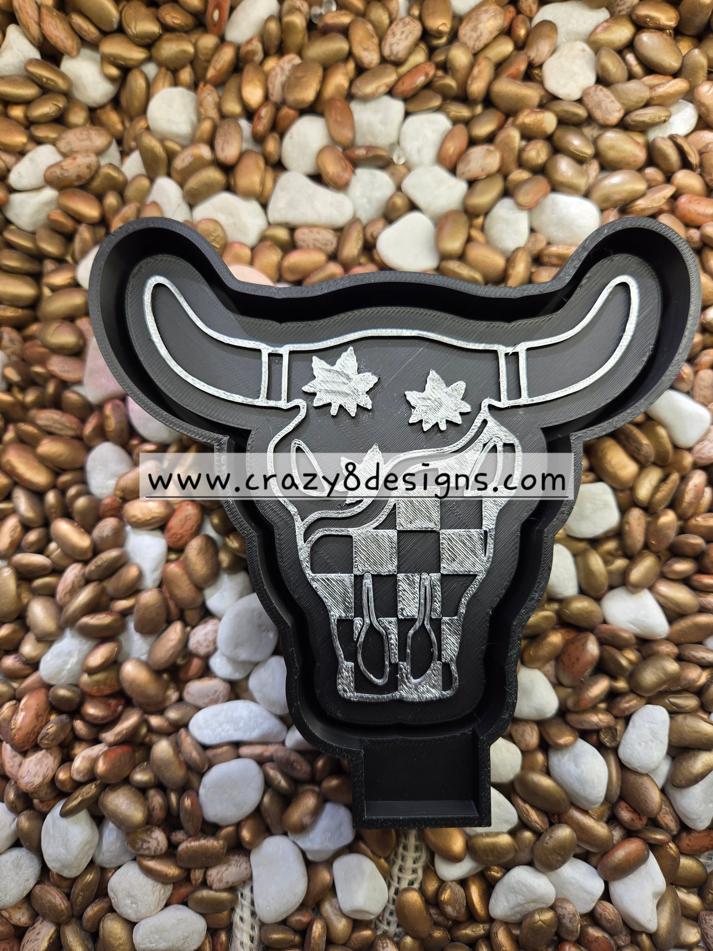 Fall Bull Skull Freshie Mold