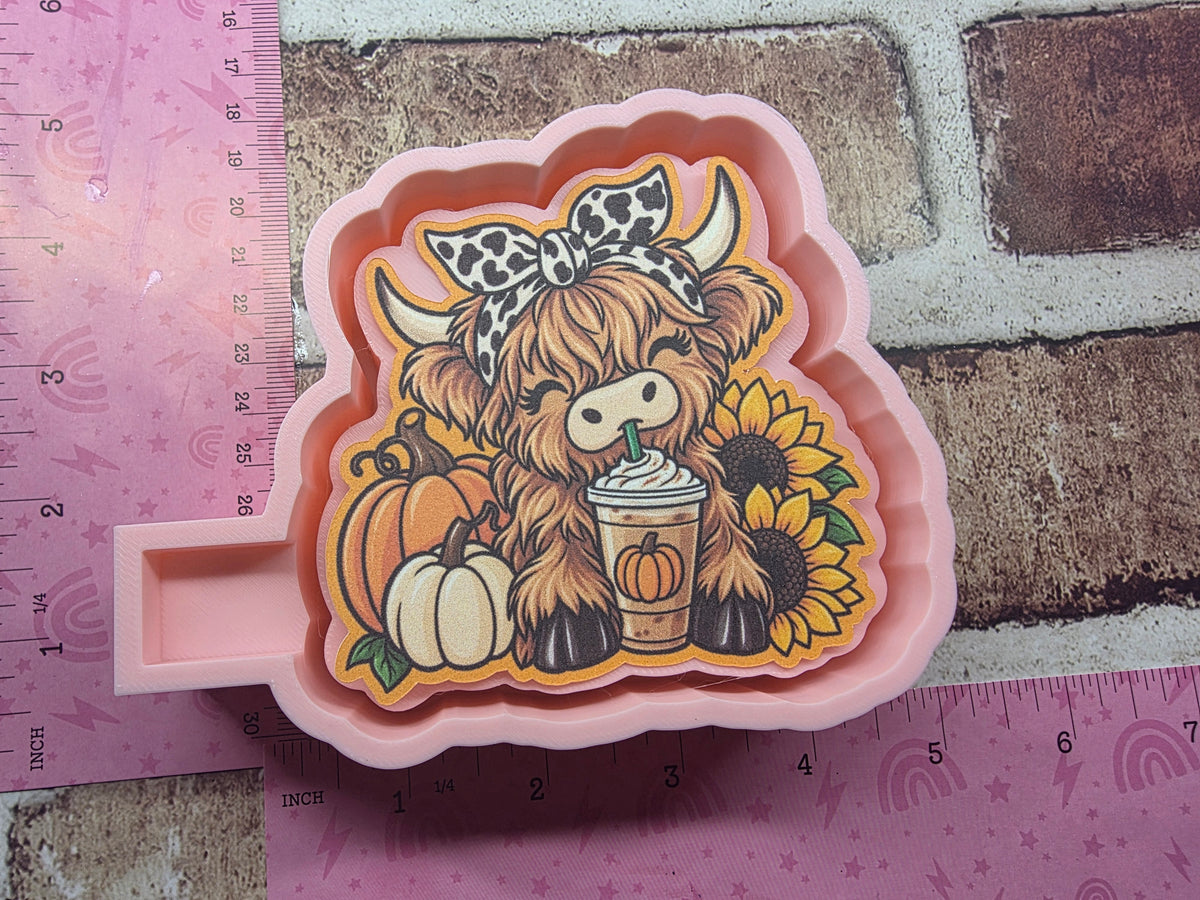 Fall Cow Freshie Mold