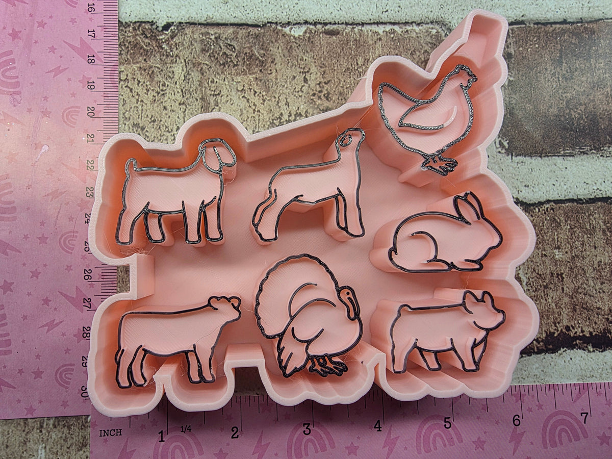 Farm Animal Charmy Freshie Mold