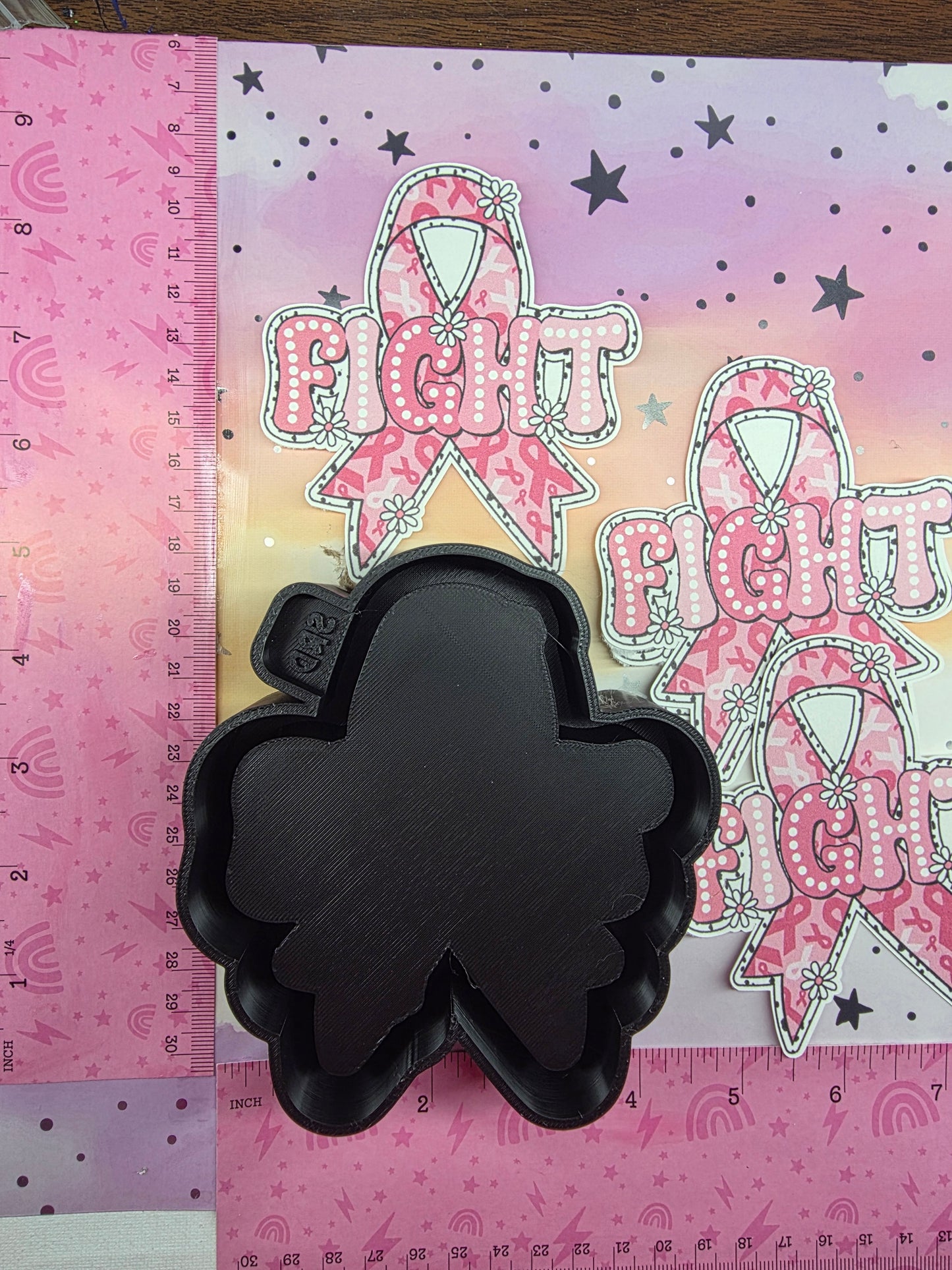 Fight Cancer Stock Freshie Mold