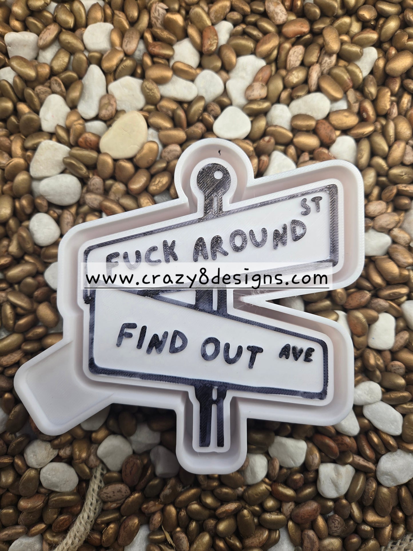 Find Out Street Sign Freshie Mold