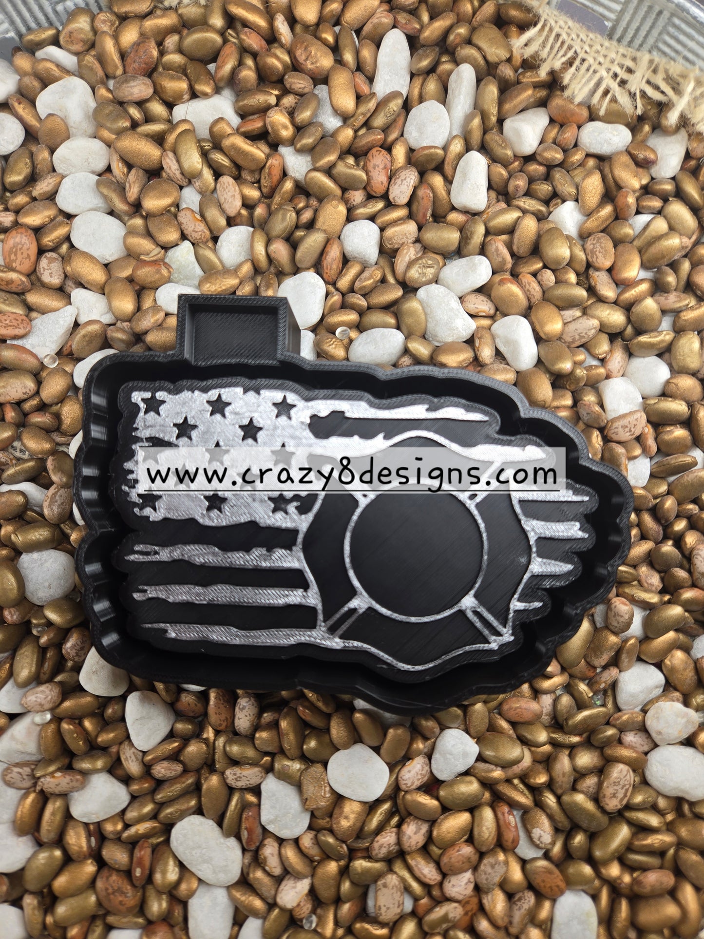 Fire Fighter Flag Freshie Mold