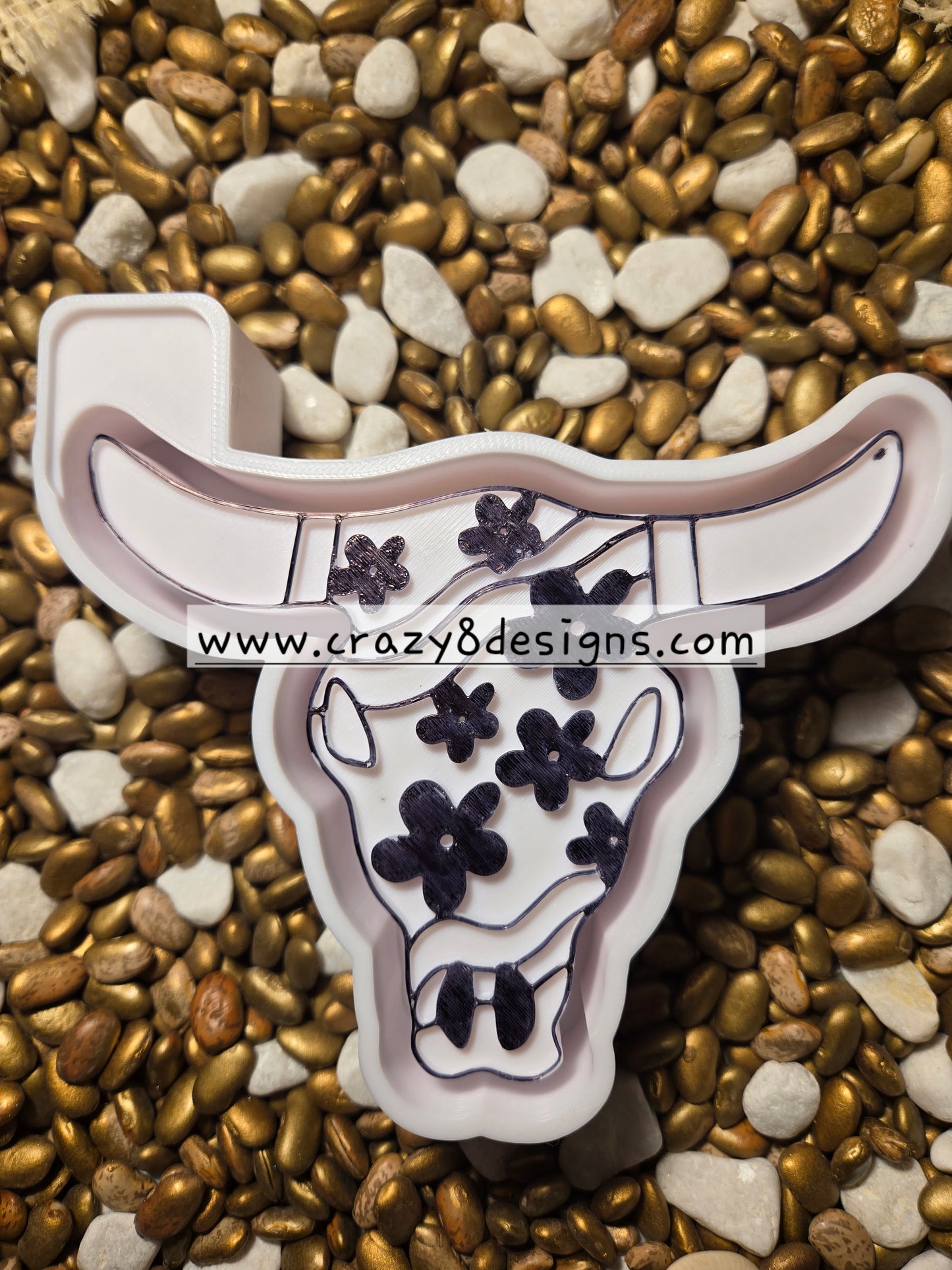 Flower Skull Freshie Mold