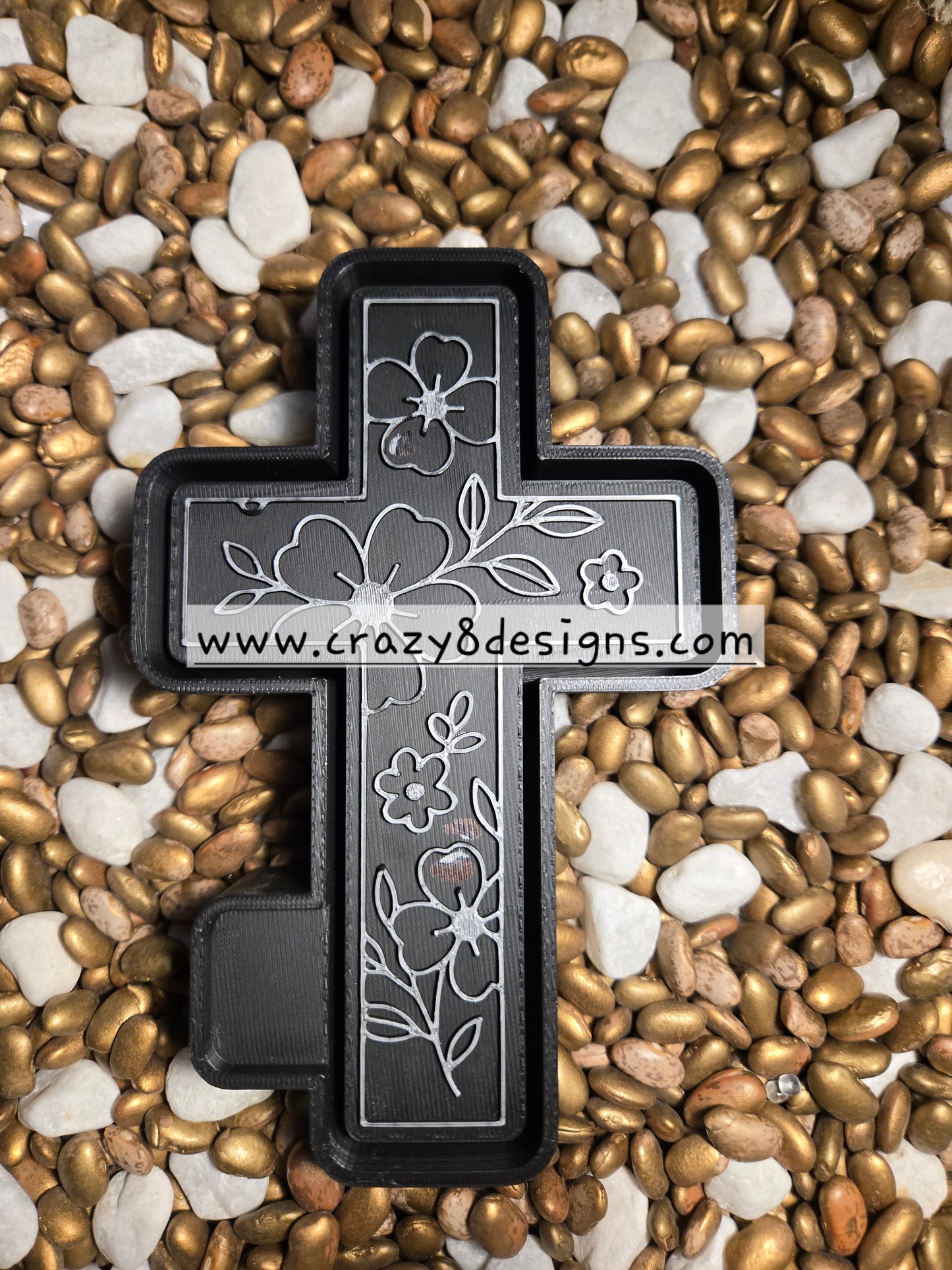 Flower Cross Freshie Mold