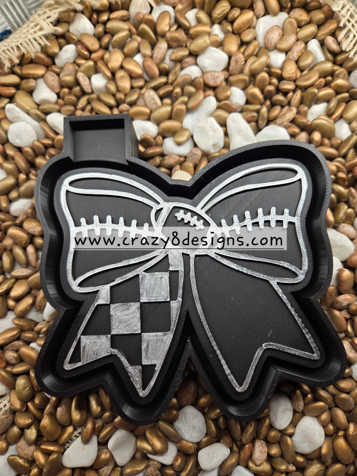 Football Bow Freshie Mold